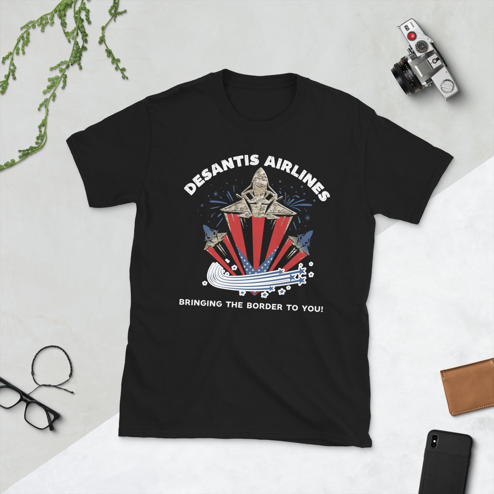 Desantis Airlines Bringing The Border To You, Desantis Airlines Shirt, Funny Ron Desantis Tshirt, Republican Shirts, Ron Desantis 2024 Tee - Madeinsea©