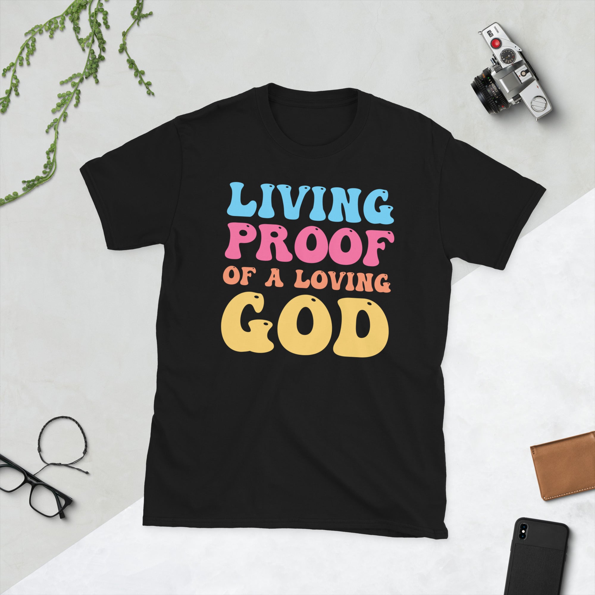 Living Proof Of A Loving God, Aesthetic Christian Shirt, Women's Religious TShirt, Bible Verse Shirts, Faith Tshirt, Christian Gifts For Him - Madeinsea©