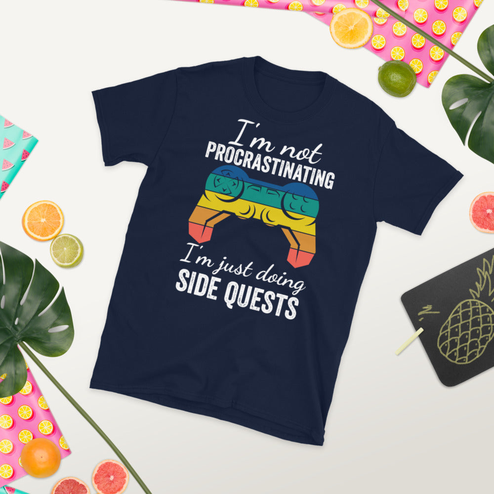 Not Procrastinating, Doing Side Quests, Procrastination Shirt, Not Proctastinating, Sarcastic Gaming Shirt, Side Quests, RPG Gamer Shirt - Madeinsea©