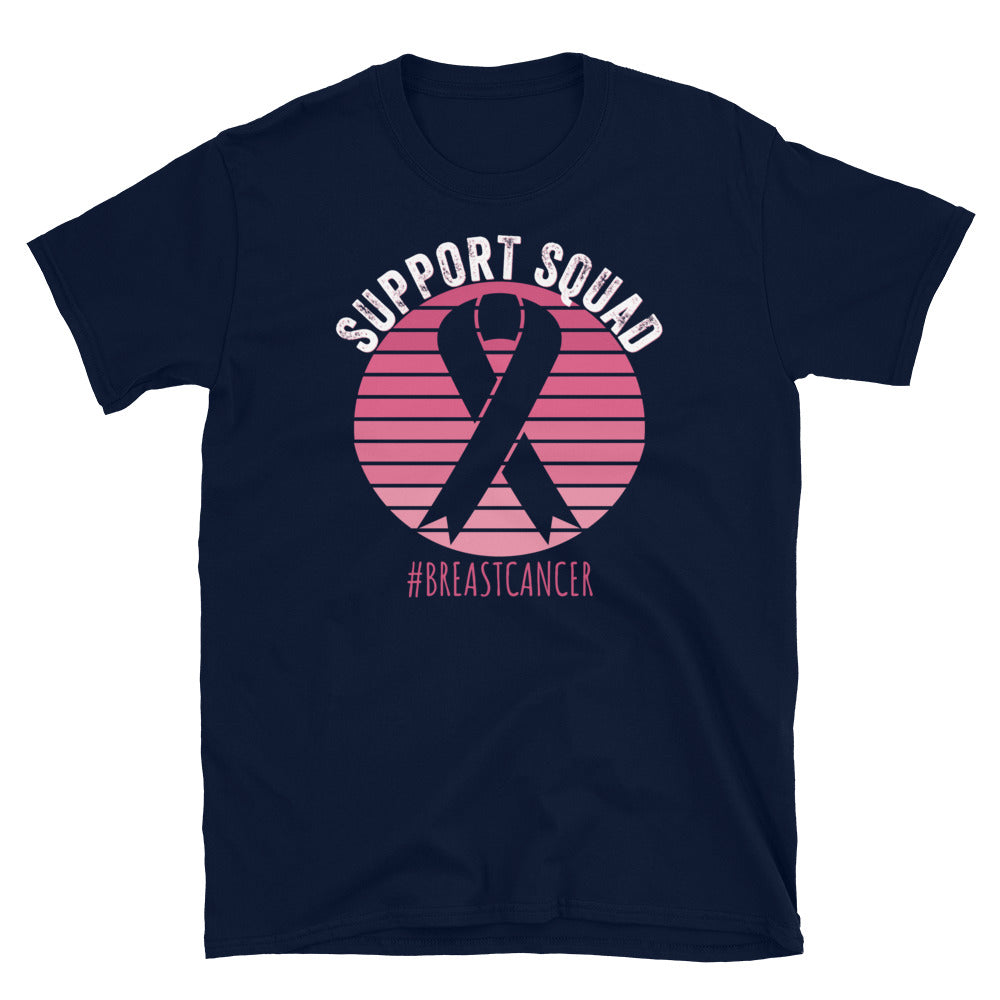 Breast Cancer Warrior Support Squad Shirt, Breast Cancer Awareness Shirt, Breast Cancer Awareness In October, Cancer Team Shirt, beat cancer