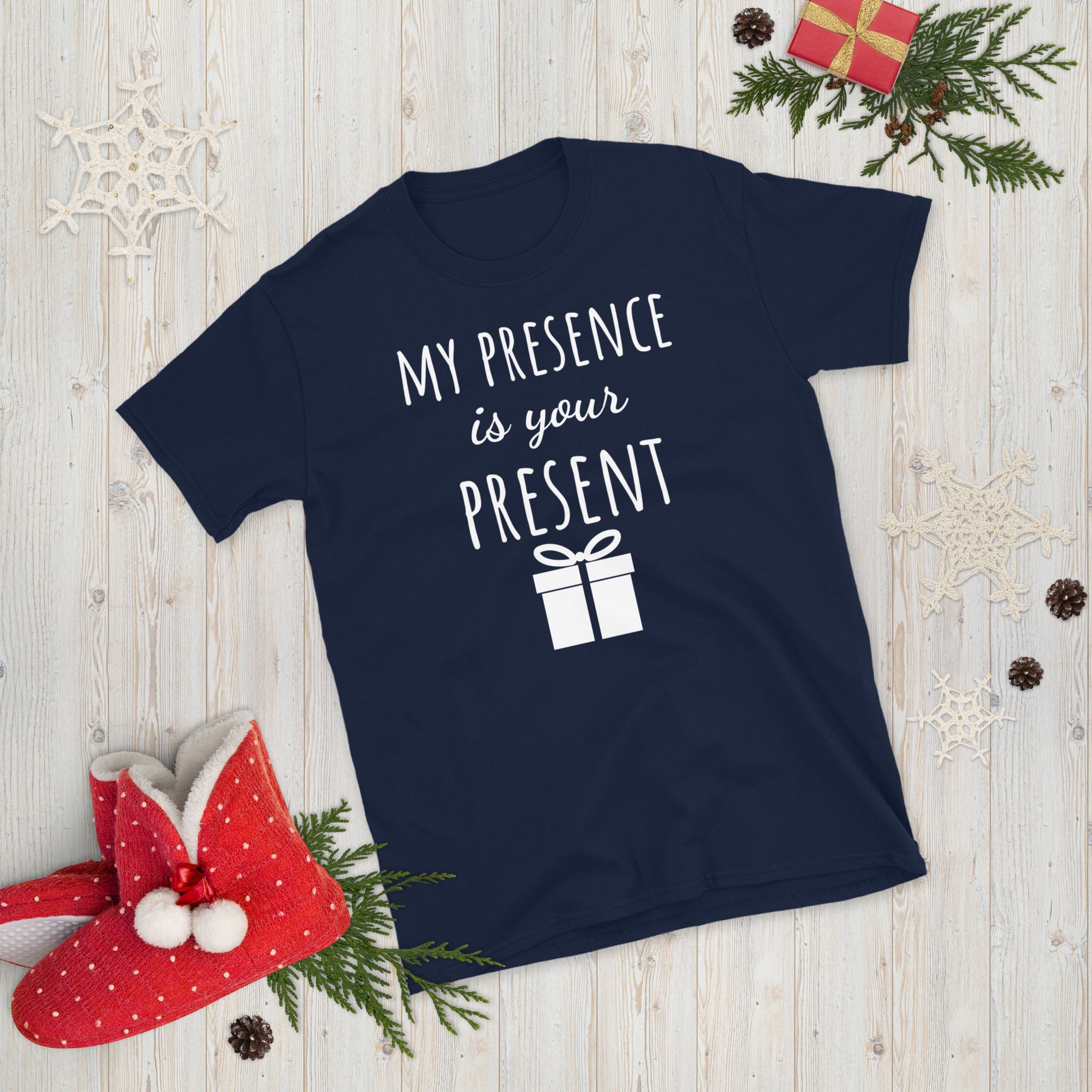 My Presence Is Your Present Shirt, Christmas Shirt for Women, Your Present Shirt, Gangsta Wrapper, Xmas Women Shirts, Funny Christmas Pajama - Madeinsea©