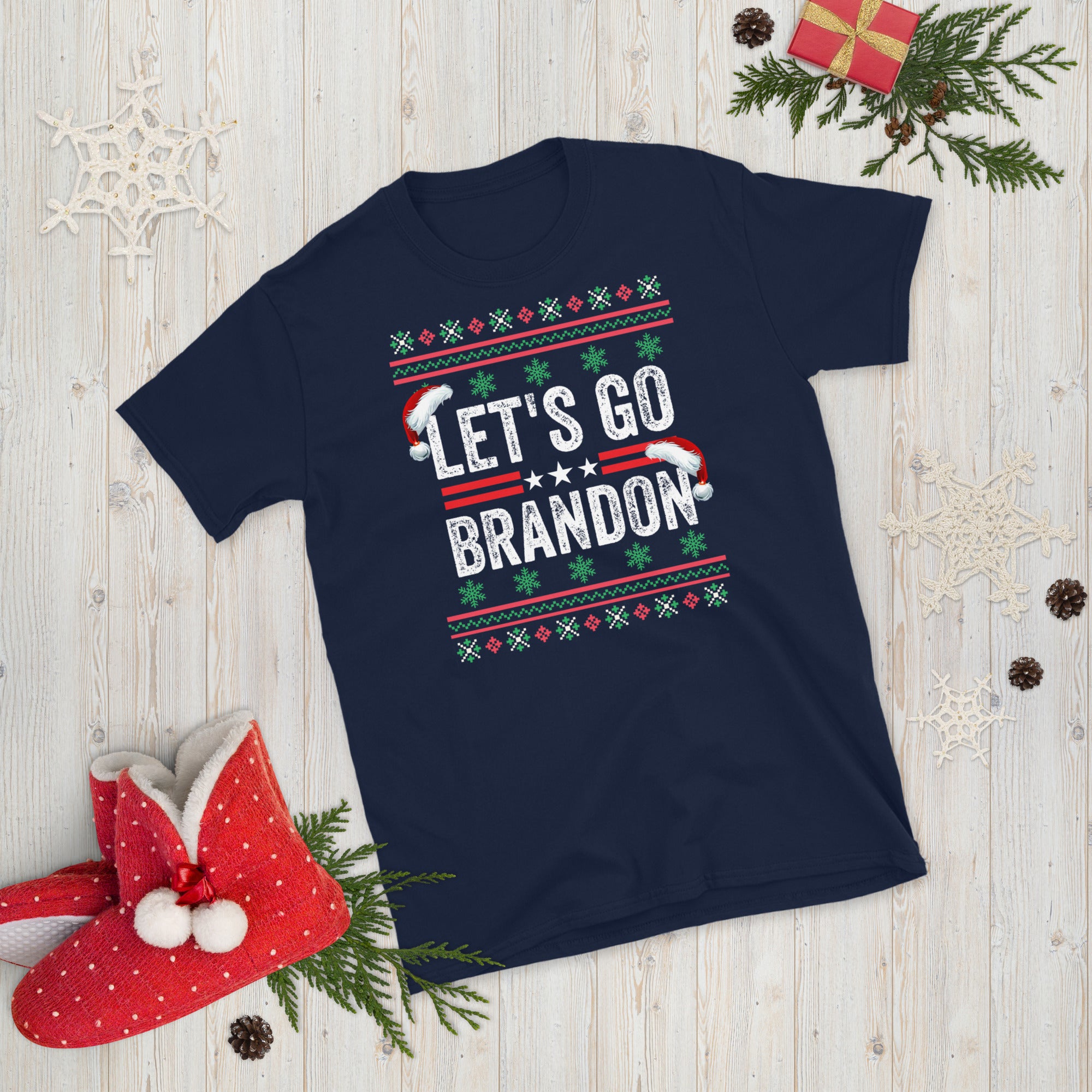 Lets Go Brandon Christmas Shirt, Let's Go Brandon Shirt, Lets go brandon t-shirt, FJB Shirt, Joe Biden Chant, Funny Biden Meme, Biden Xmas - Madeinsea©