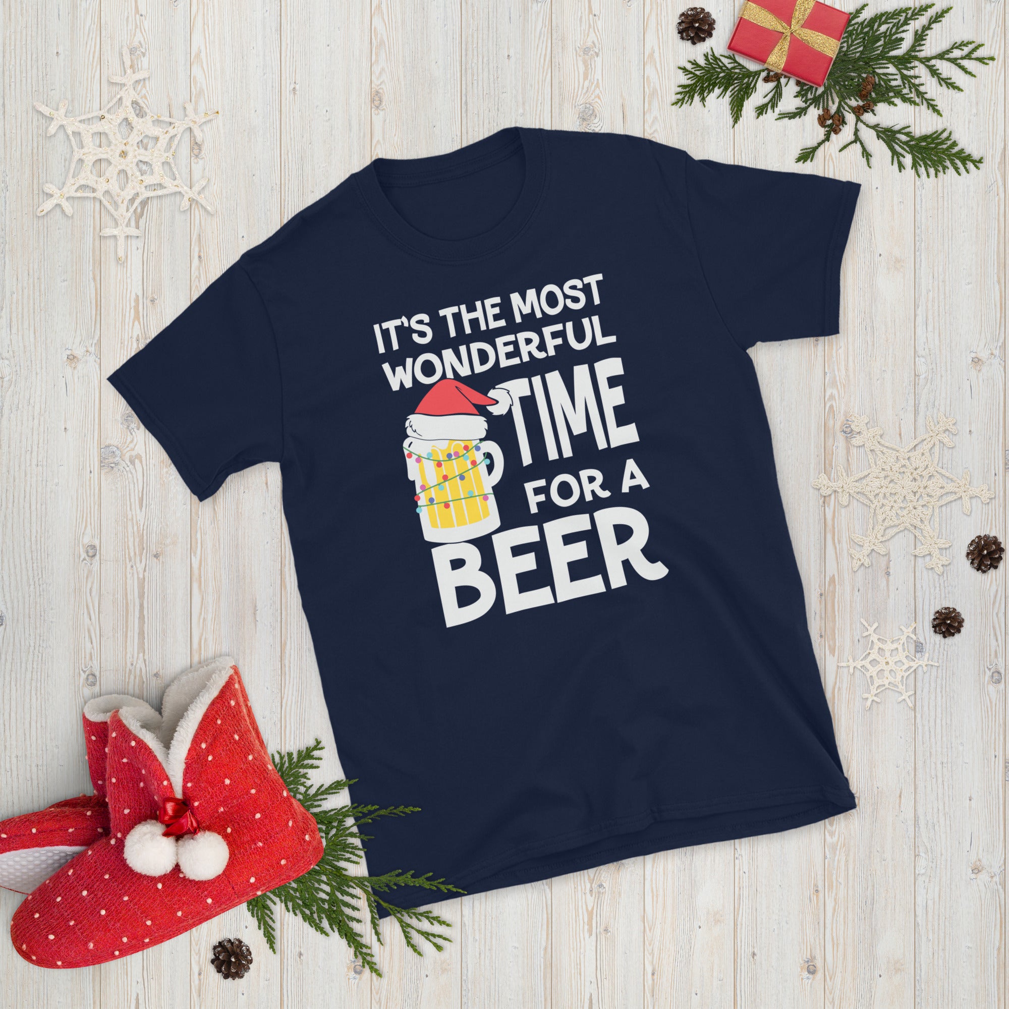 Christmas Beer Shirt, Most Wonderful Time for a Beer, Husband Christmas Gift, Husband Christmas Shirt, Beer Lover Gift, Beer Xmas T Shirt - Madeinsea©