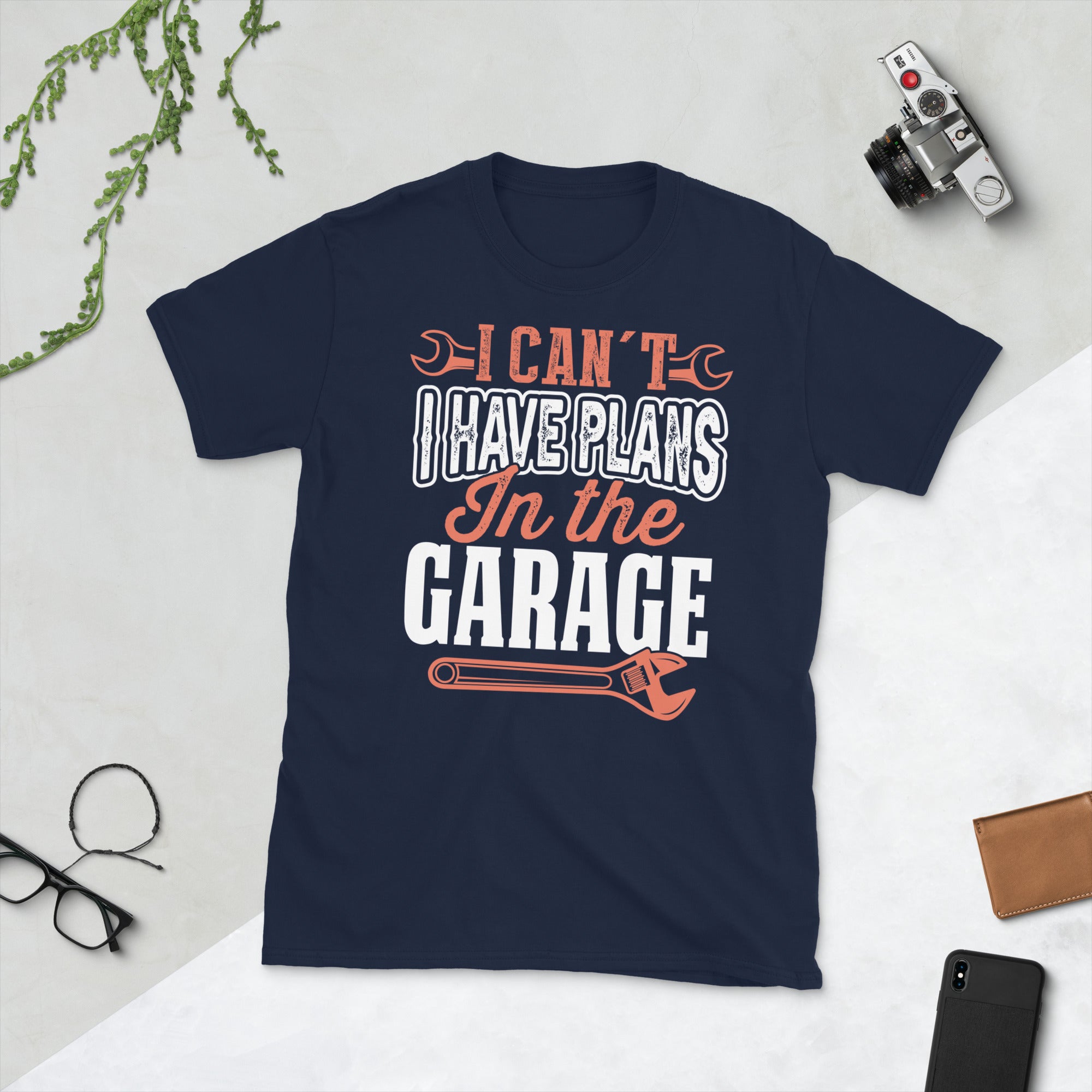 I Cant I Have Plans In The Garage, Car Mechanic Shirt, Funny Mechanic Gift, Auto Car Engineer T Shirt, Mechanic T Shirt, Gift for Mechanic - Madeinsea©
