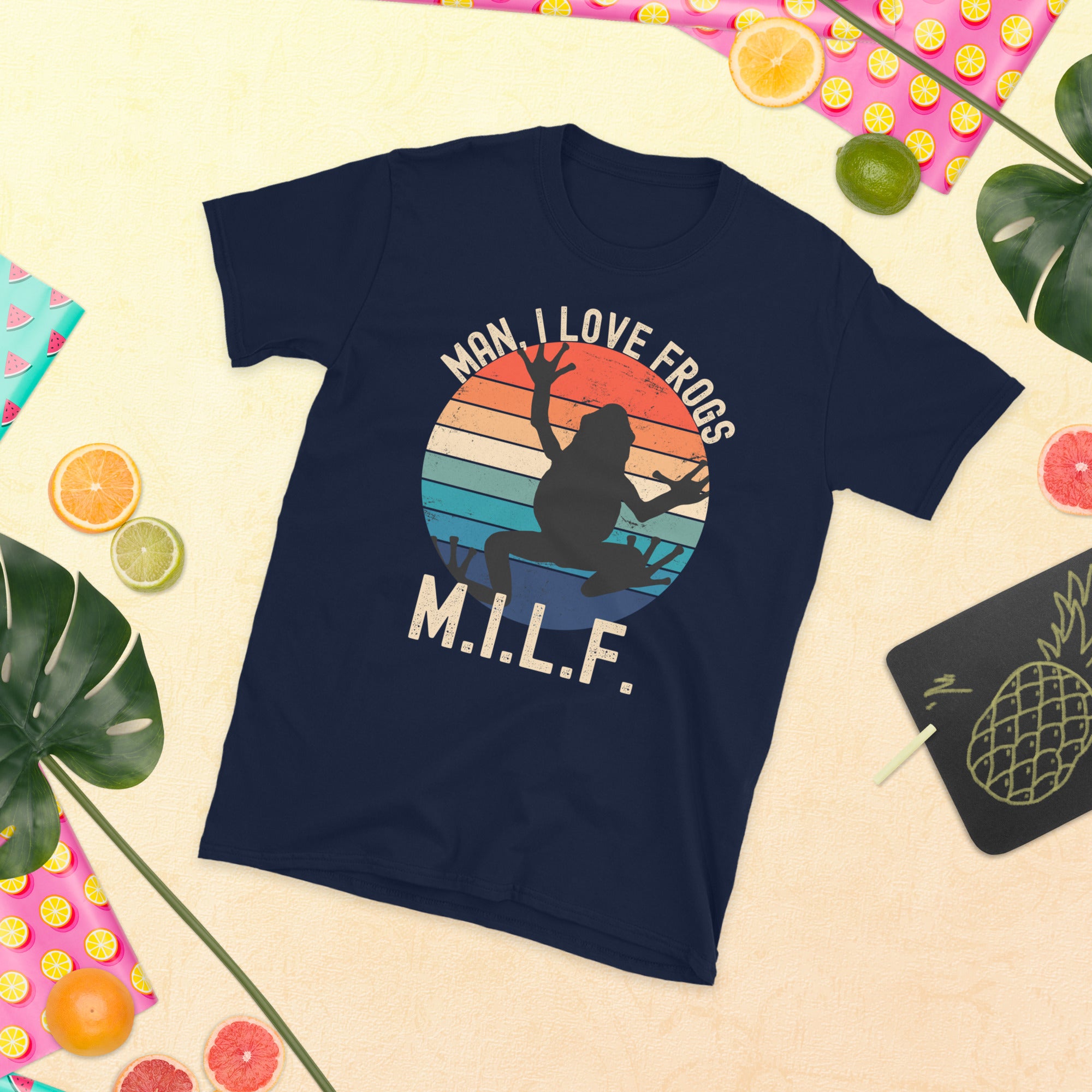 MILF Man I Love Frogs, MILF Frogs Shirt, Funny Frog TShirt, Cottagecore Clothing, MILF Meme Shirt, Goblincore Clothing, Funny Milf T Shirt - Madeinsea©