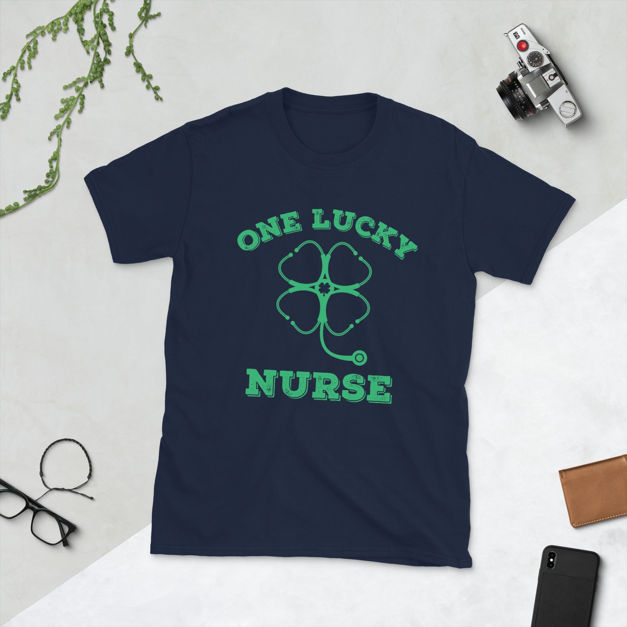 St Patricks Nurse Shirt, One Lucky Nurse TShirt, Irish Nurse Gift, Shamrock Stethoscope, Nurse Gifts for Saint Patricks, Lucky Nurse Shirt - Madeinsea©