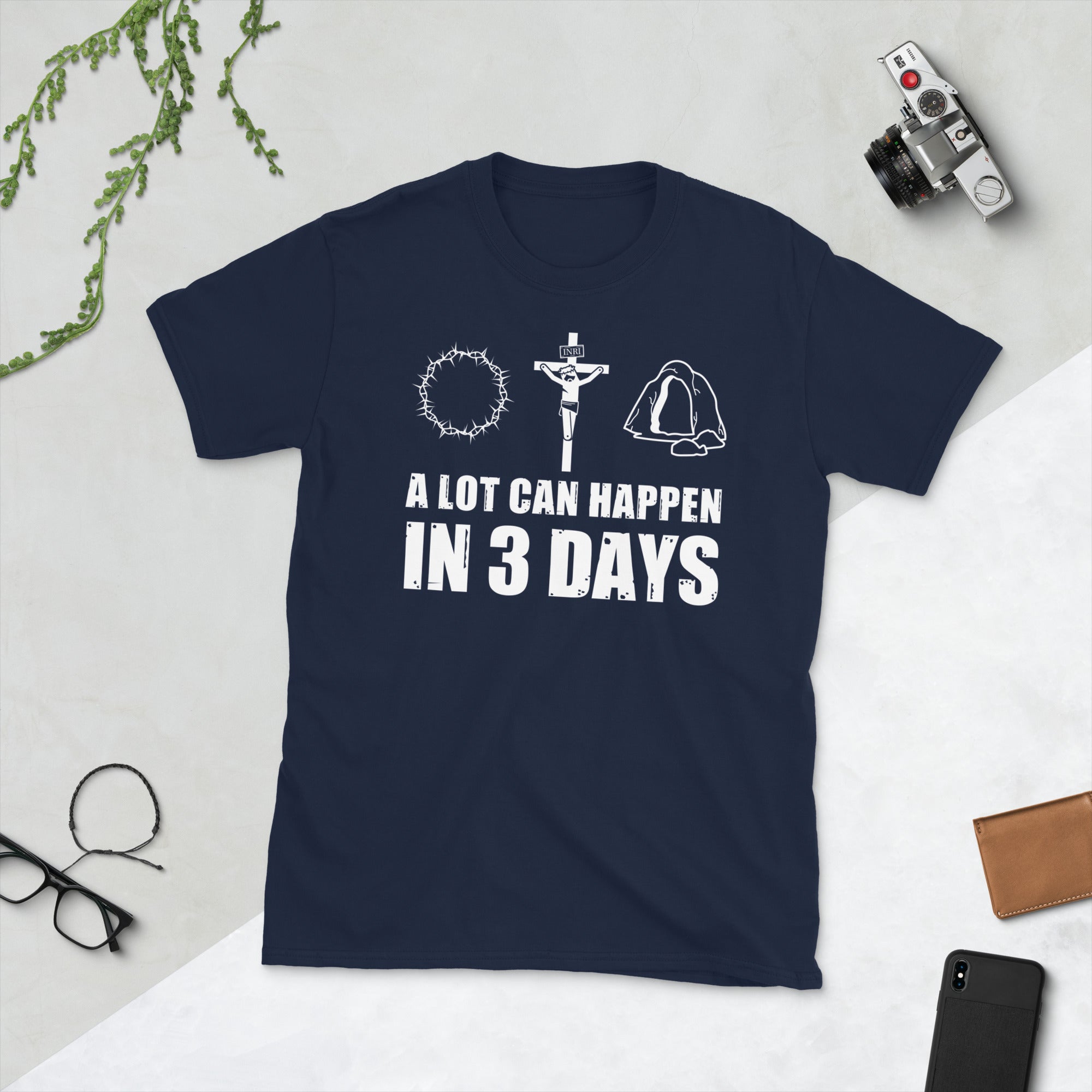 A Lot Can Happen in 3 Days Shirt, Easter Shirt, Jesus Shirt, Shirts for Easter, Easter Gift, Jesus Easter Shirt, He is Risen Shirt