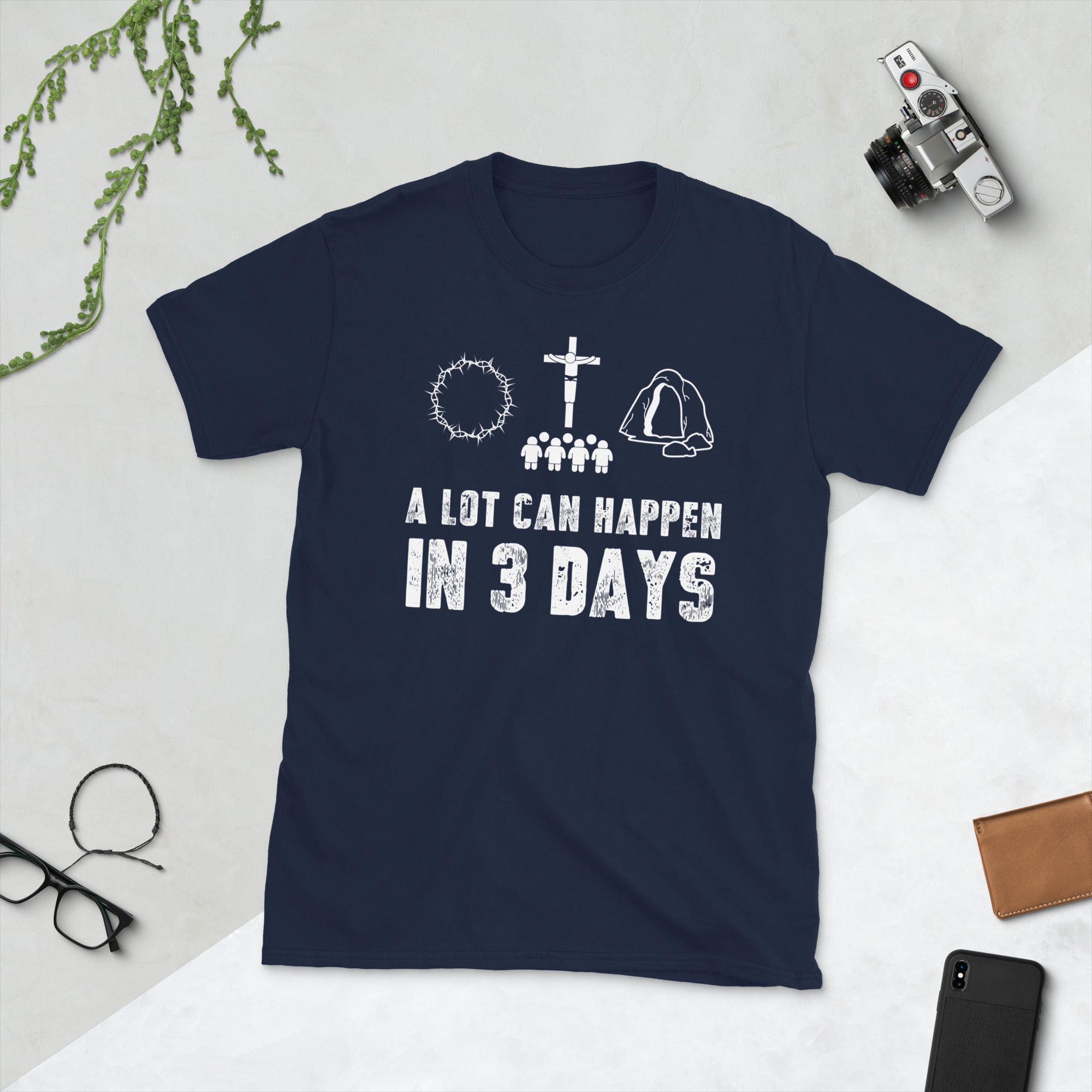 A Lot Can Happen in 3 Days T Shirt, Funny Easter Shirts, Jesus Shirt, Shirts for Easter, Easter Gift, Jesus Easter Shirt, He is Risen TShirt