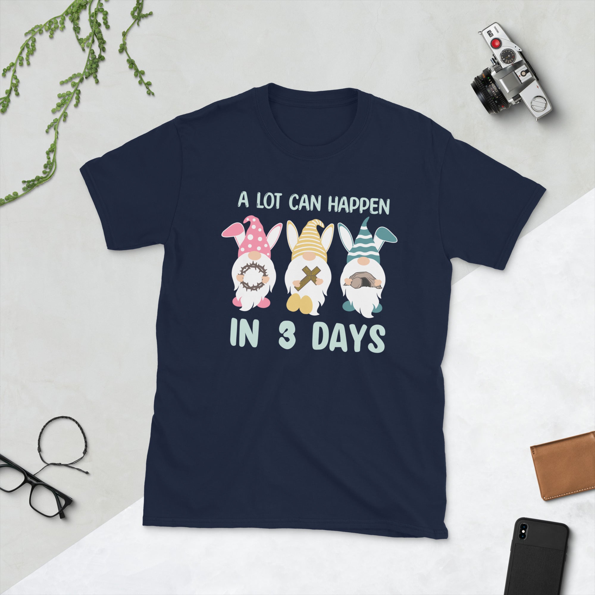A lot can happen in 3 days Shirt,Easter Gnome Shirt,Easter Shirt For Christians,Easter is for Jesus,Funny Easter Shirt,Easter Family Gifts