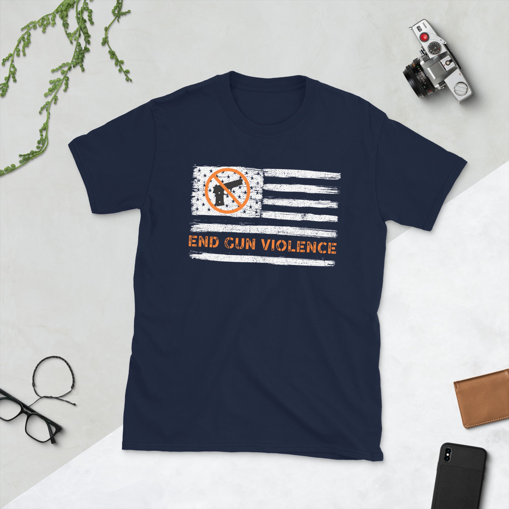 End Gun Violence American Flag Shirt, Anti Gun Shirt, Gun Control Tee, Wear Orange Tshirt, Enough Shirt, Gun Reform T-Shirt, Stop Guns Gifts