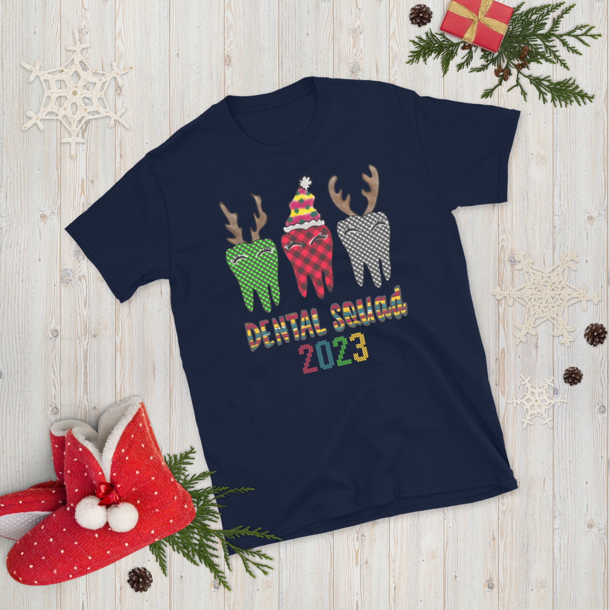 Dental Squad 2023 Christmas T-Shirt, Dentist Christmas Shirt, Dental Assistant Gifts, Xmas Dental TShirt, Dentist Crew, Funny Teeth Shirts - Madeinsea©