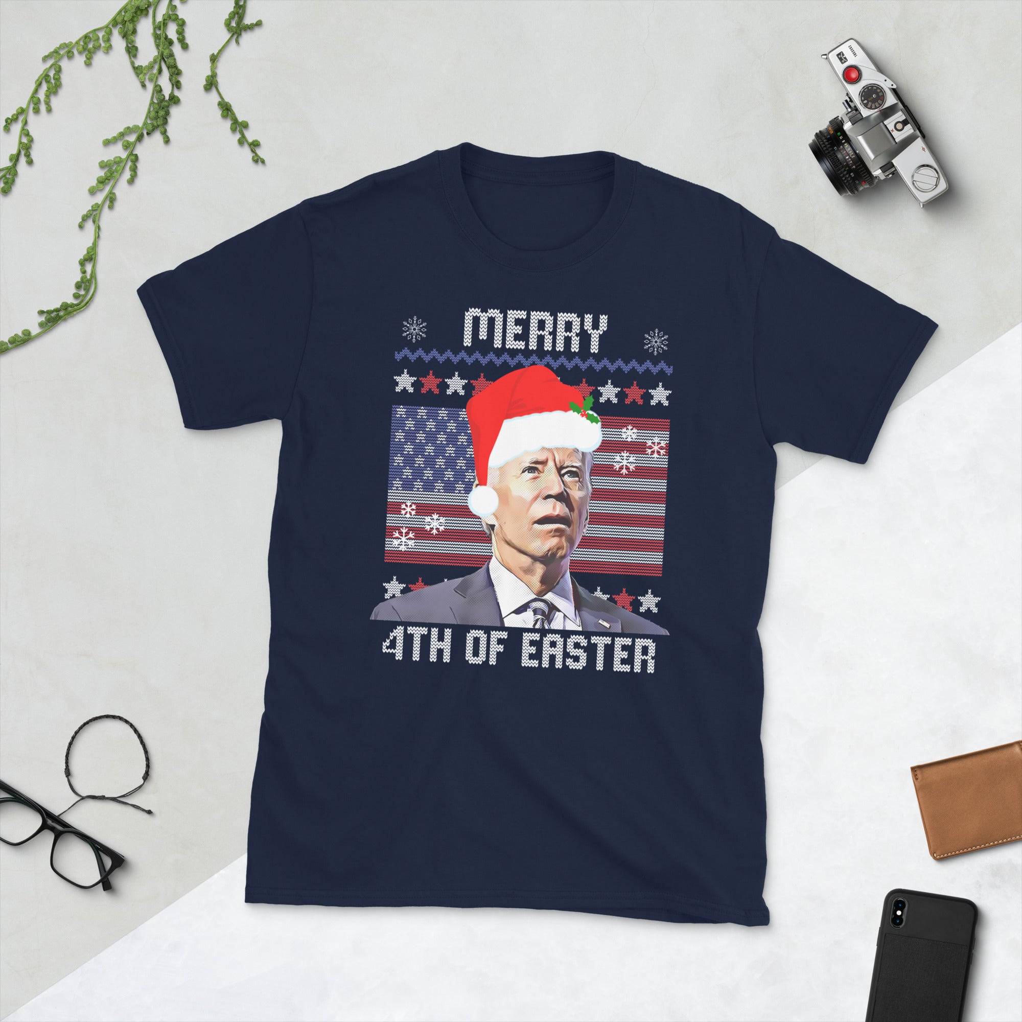 Merry 4th Of Easter Funny Xmas Joe Biden Confused, Anti Joe Biden Christmas Shirt, Funny Biden Xmas Tshirt, FJB Shirts Shirt - Madeinsea©