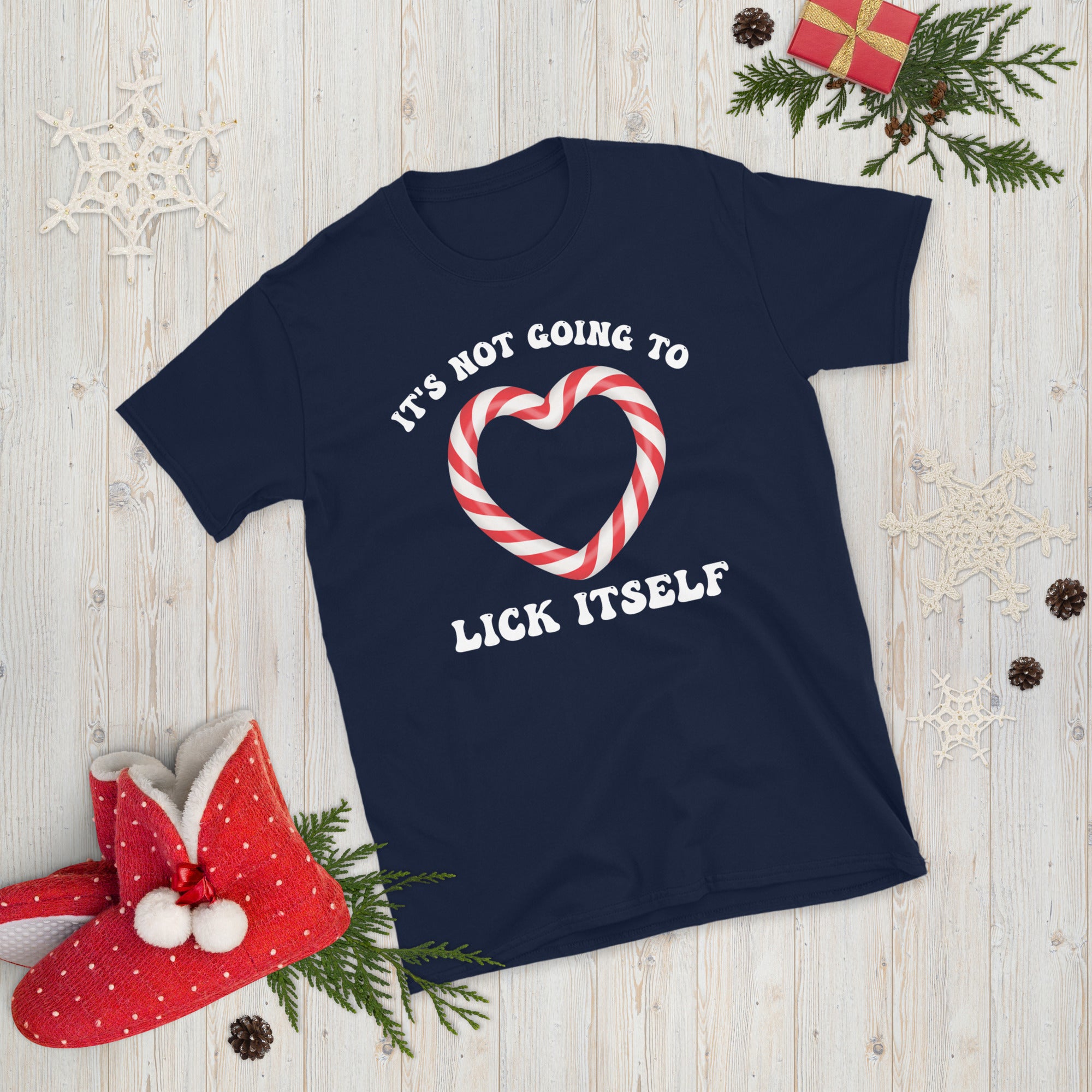 It's Not Going To Lick Itself, Xmas Sarcastic Shirt, Funny Christmas Shirt, Gifts For Christmas, Couples Gift, Naughty T-shirt, Xmas Gifts - Madeinsea©