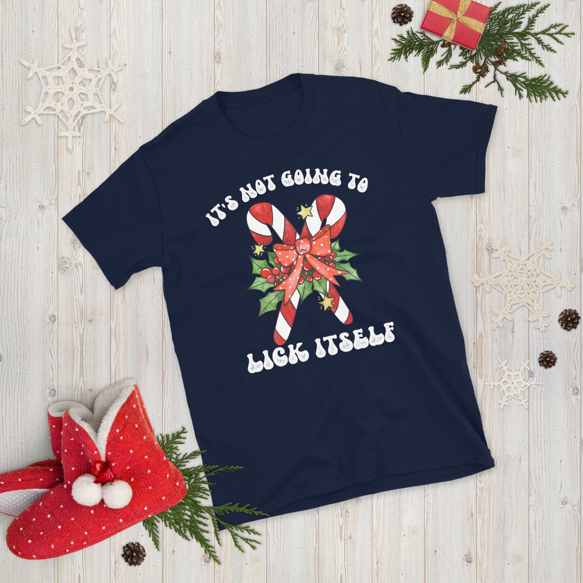 It's Not Going To Lick Itself, Xmas Sarcastic Shirt, Funny Christmas Shirt, Gifts For Christmas, Couples Gift, Naughty T-shirt, Xmas Gifts - Madeinsea©