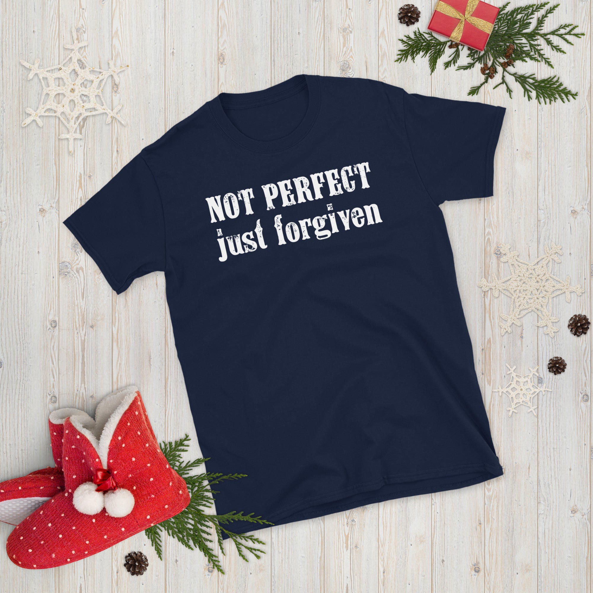 Not Perfect Just Forgiven Shirt, Christian Shirt, Religious Gifts For Men Women, Bible Verse Tshirt, Religious Gifts, Holy Bible T Shirt - Madeinsea©