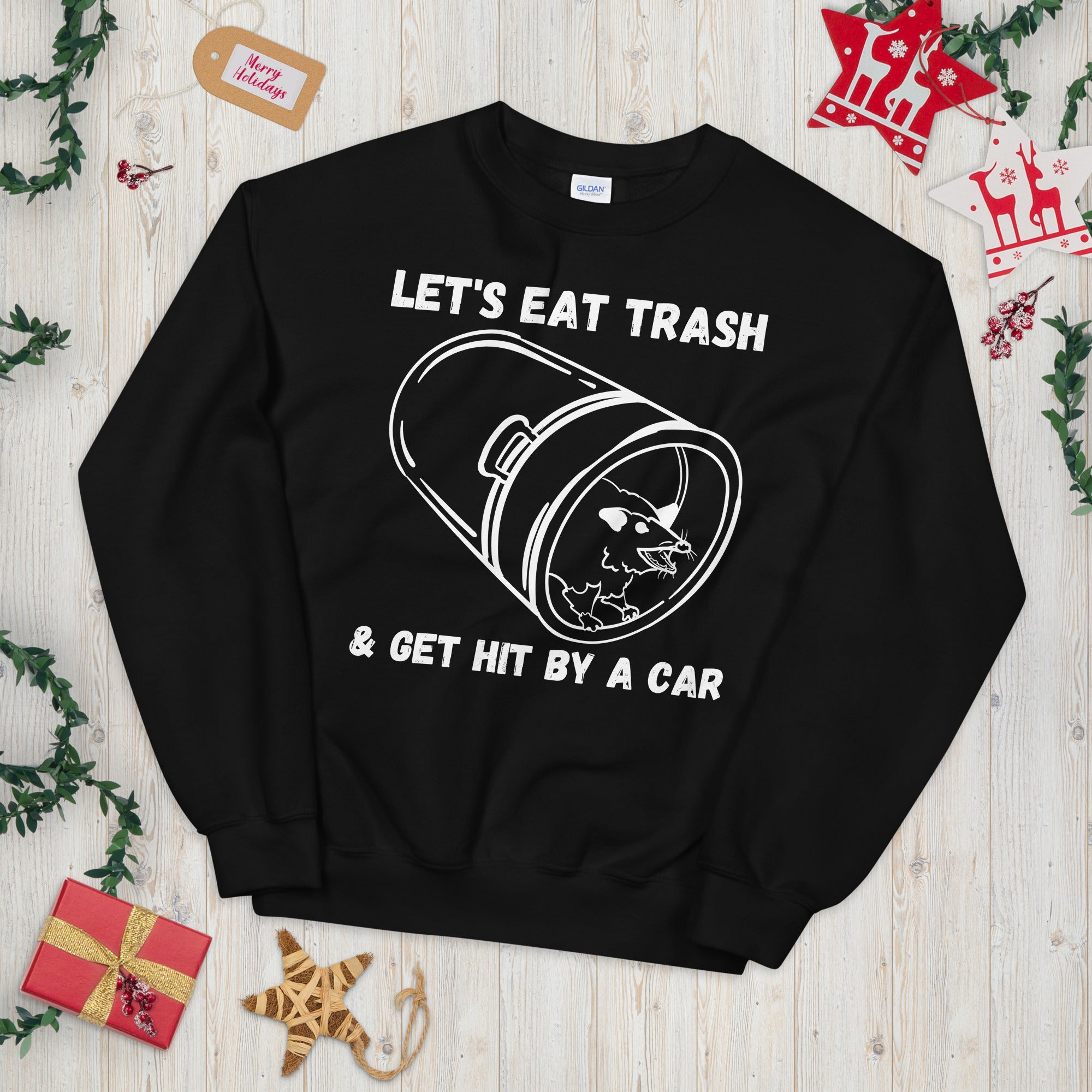 Let's Eat Trash and Get Hit By A Car, Opossum Sweatshirt, Vintage Opossum Shirt, Funny Opossum Gift, Opossum Gifts, Possum Shirt, Trash Team - Madeinsea©