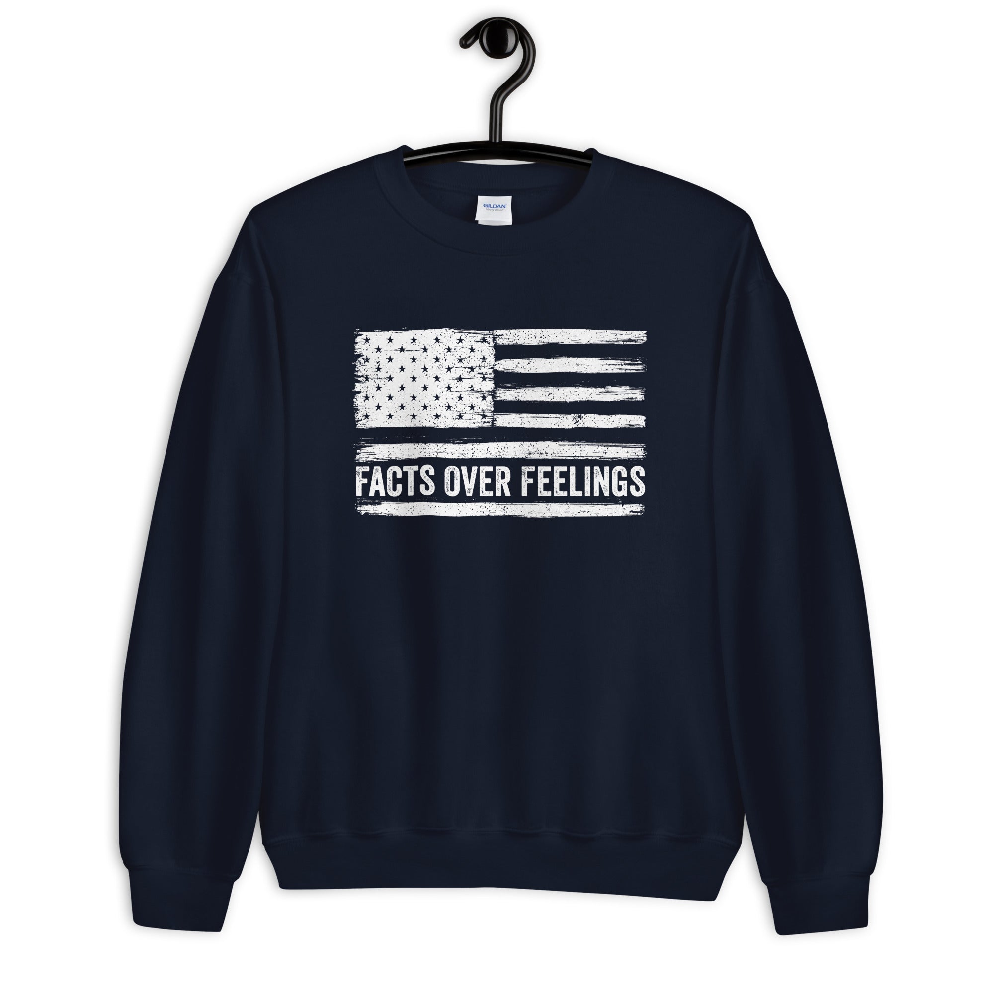 Facts Over Feelings, Facts Matter Sweater, Facts Don't Care About Your Feelings Shirt, Republican Sweatshirt, Conservative Gift, USA Flag - Madeinsea©
