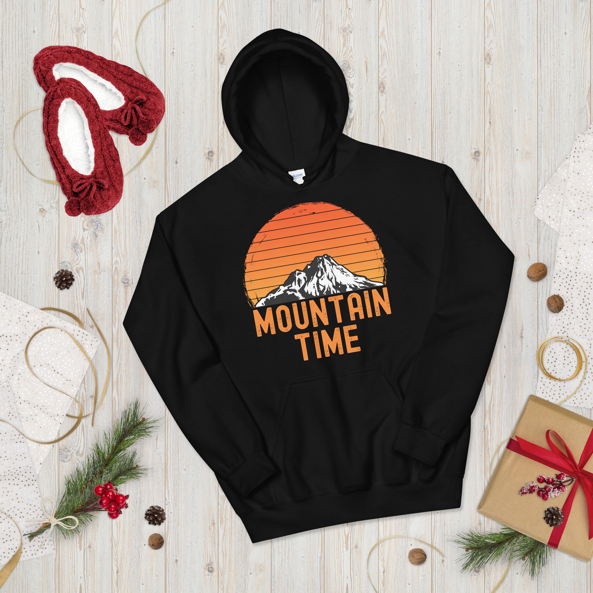 Mountain Time Hoodie, Mountain Shirt, Nature Sweater, Ski Trip, Apres Ski, Adventure Hoodie, Skier Hoodie, Mountain Climbing Hoodie - Madeinsea©