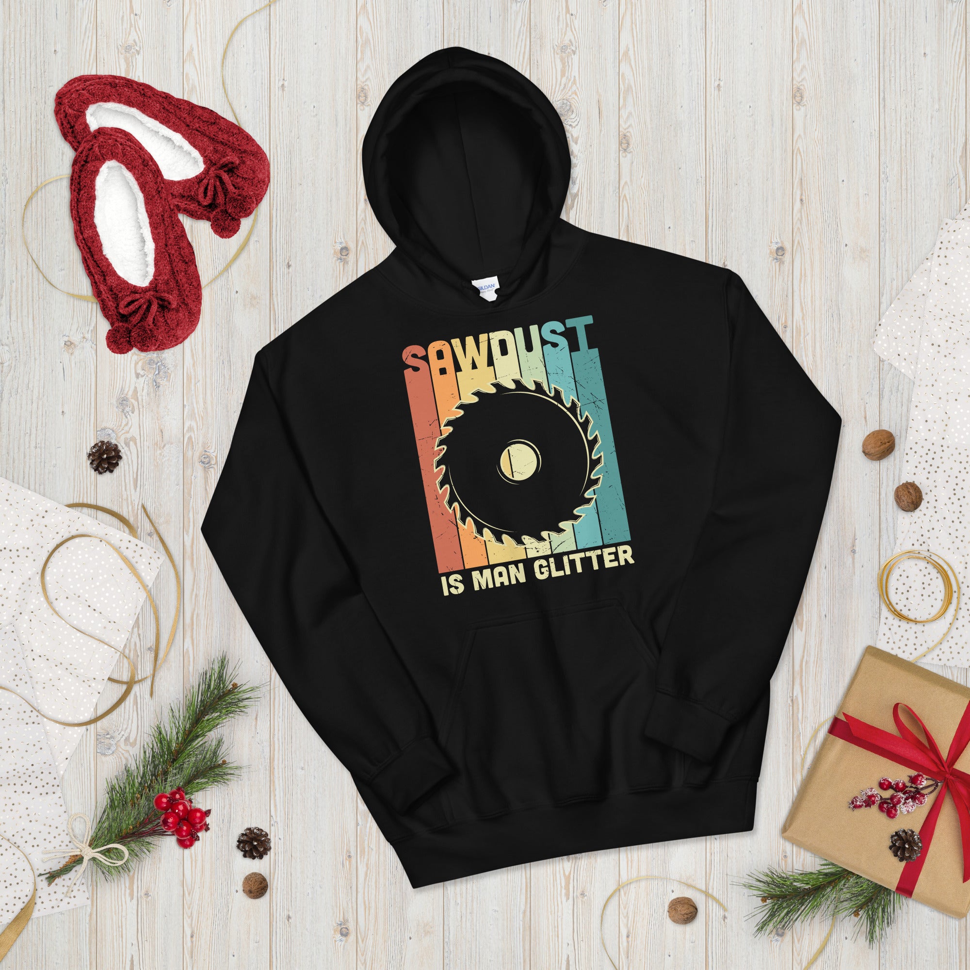 Woodworking Hoodie, Carpenter Gift, Woodworker Gift, Lumberjack Hoodie, Logger Gift, Sawdust Is Man Glitter, Arborist Gifts, Funny Hoodie - Madeinsea©