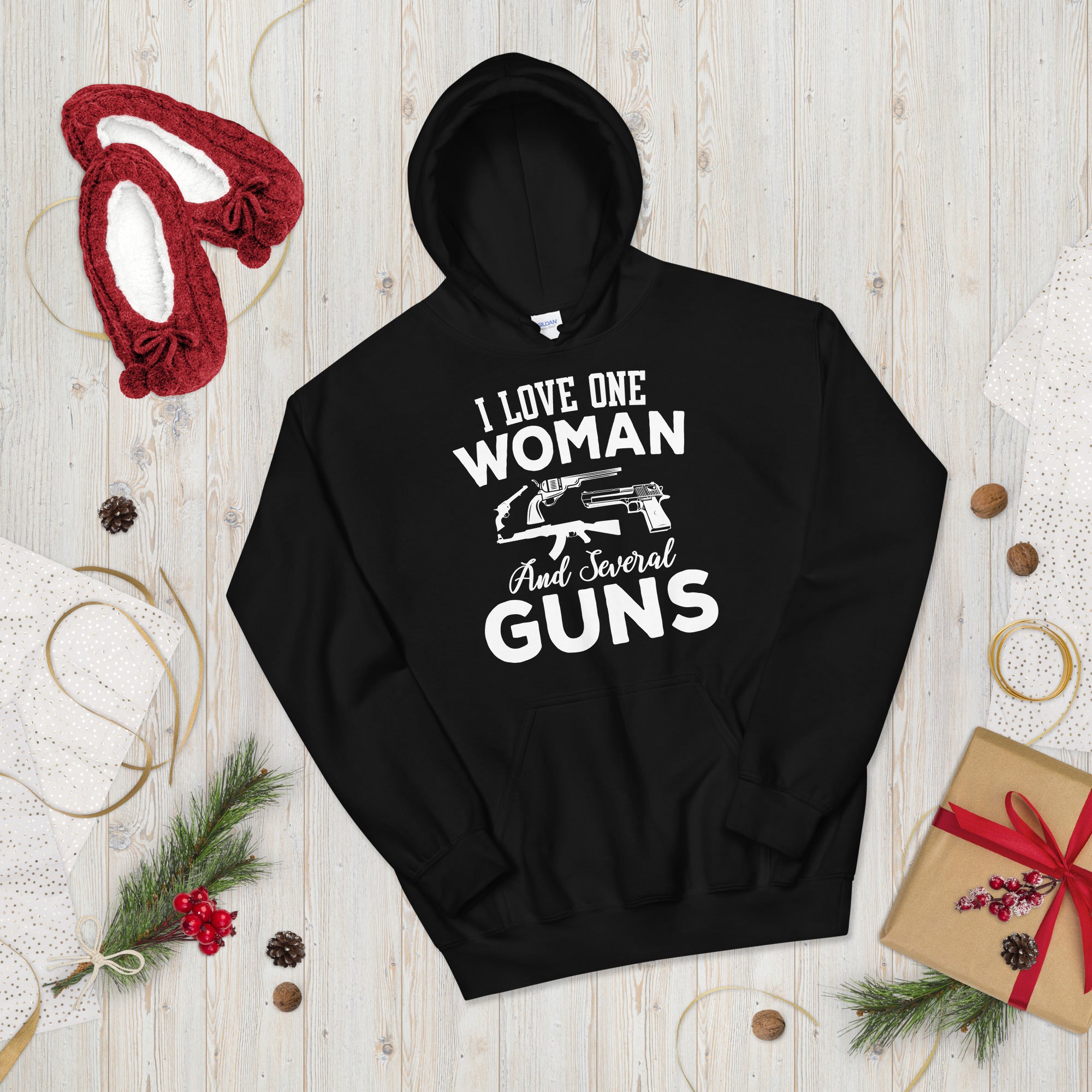 2nd Amendment Hoodie, I Love One Woman and Several Guns, Funny 2A Shirt, Pro Guns Hoodie, Patriotic Gifts, Republican Hoodies, AR 15 Hoodie - Madeinsea©