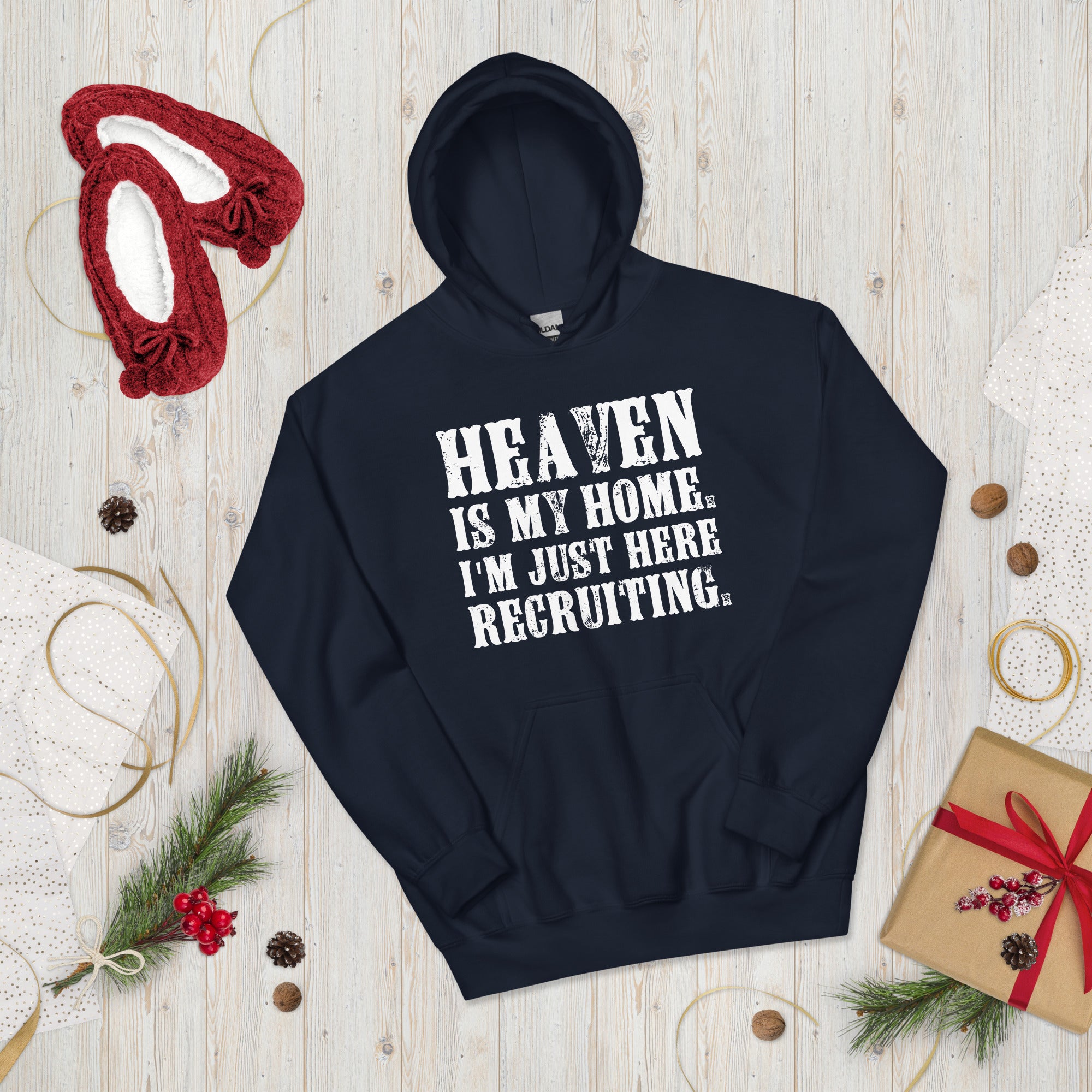 Heaven Is My Home I'm Just Here Recruiting Jesus Christian Shirt, Jesus Hoodie, Pastor Gifts, Christian Gifts, Funny Priest Shirt - Madeinsea©
