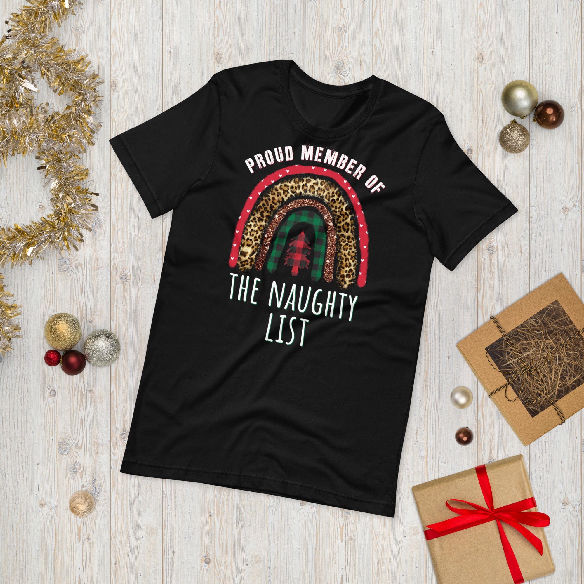 Stolzes Mitglied der frechen Liste Shirt, Lustige Weihnachts-Shirts, Lustiges Weihnachtsmann-Shirt, Sarkastisches Weihnachts-Shirt, Stolzes Mitglied-Shirt