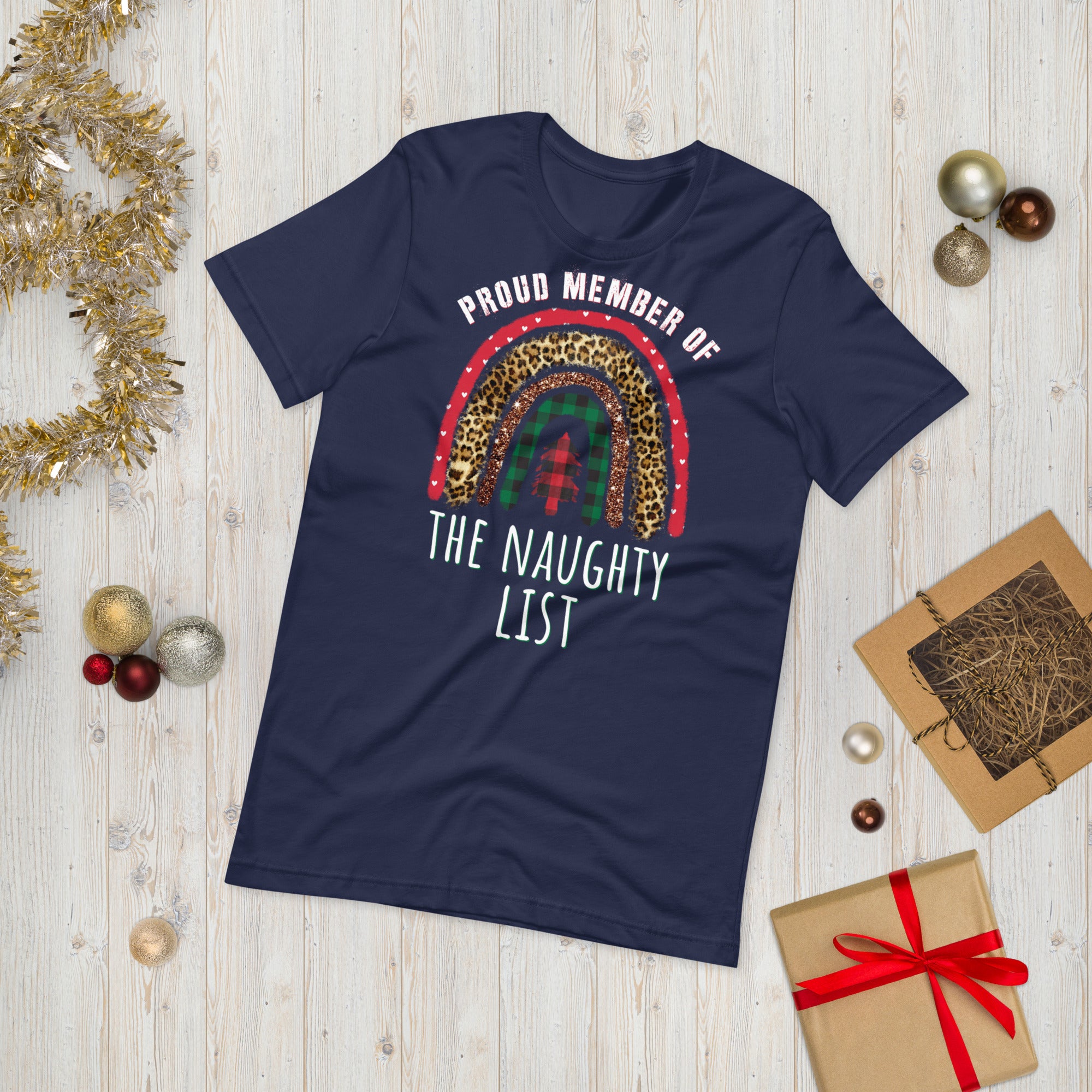 Stolzes Mitglied der frechen Liste Shirt, Lustige Weihnachts-Shirts, Lustiges Weihnachtsmann-Shirt, Sarkastisches Weihnachts-Shirt, Stolzes Mitglied-Shirt
