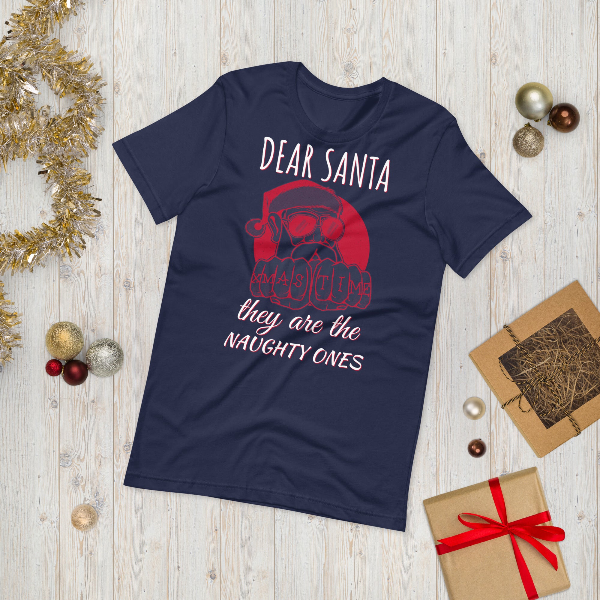 Dear Santa They're The Naughty Ones Shirt, Funny Christmas Gift, Funny Santa Shirt, Christmas Gift, Christmas Pajama Top, Naughty Christmas