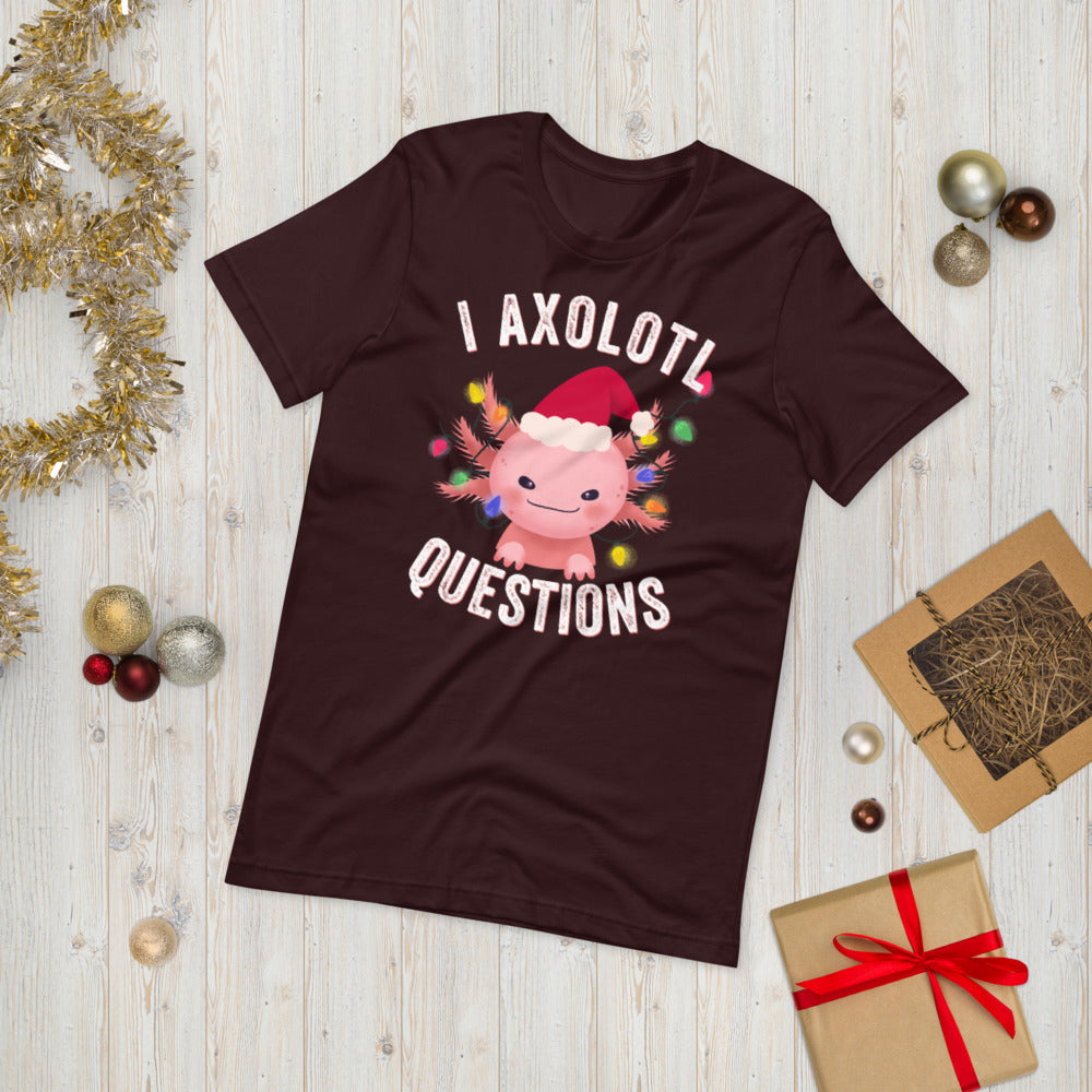 Ich Axolotl Fragen, Axolotl Fisch Shirt, Axolotl Liebhaber Geschenk, Süßes Axolotl Shirt, Axolotl T Shirt, Tierliebhaber Shirt, Mexikanischer wandelnder Fisch