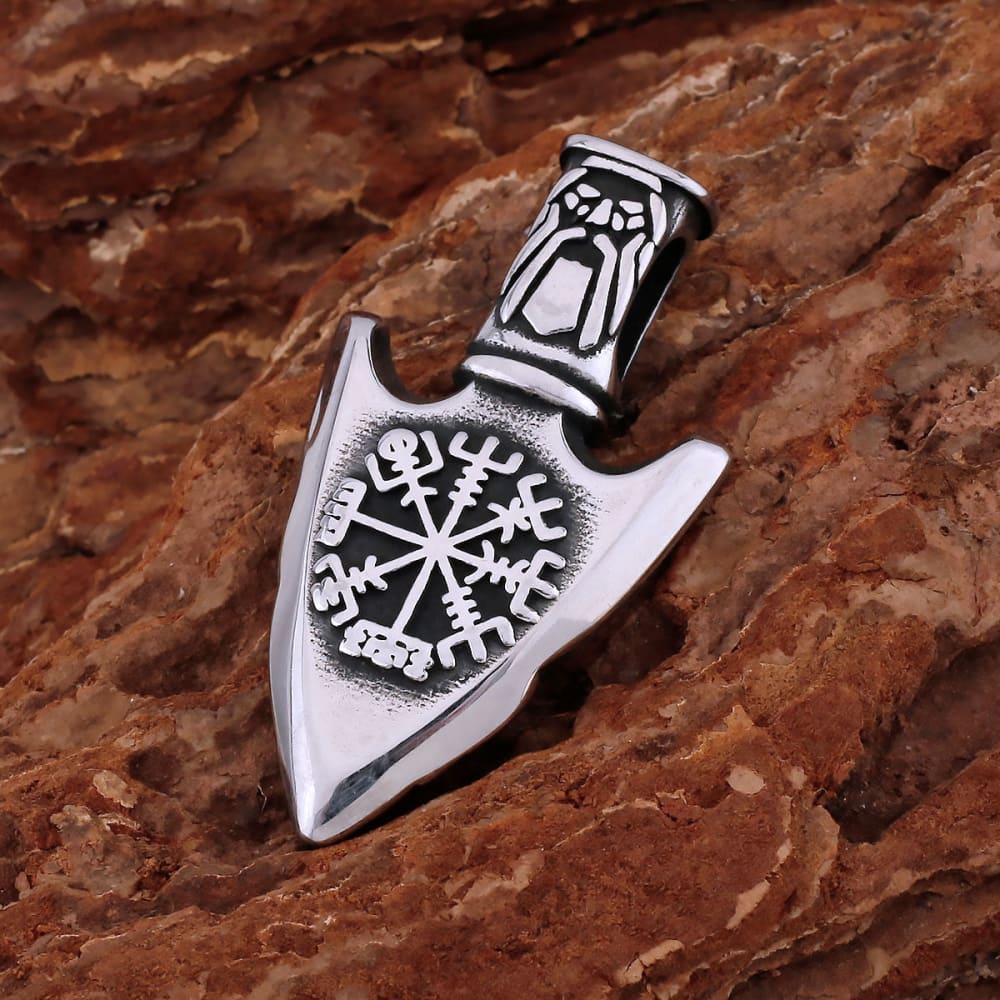 Viking Compass Anchor Necklace