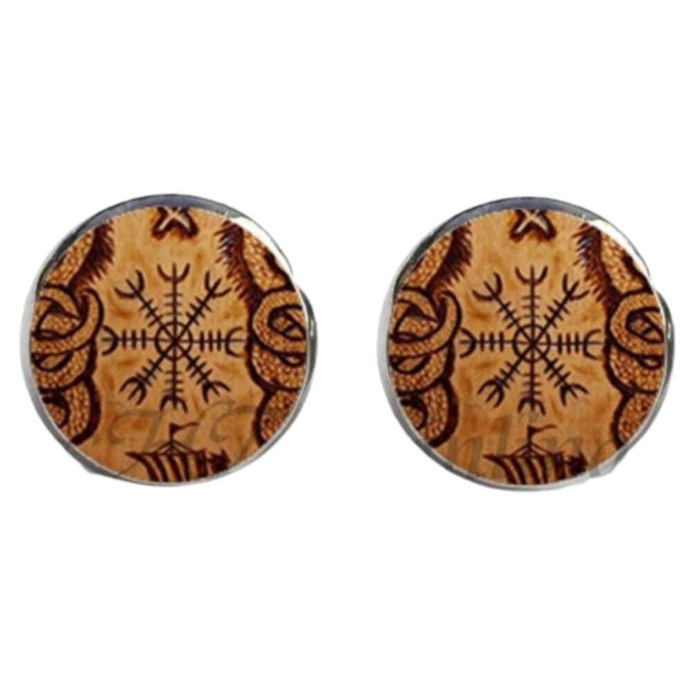 Viking Compass Earrings