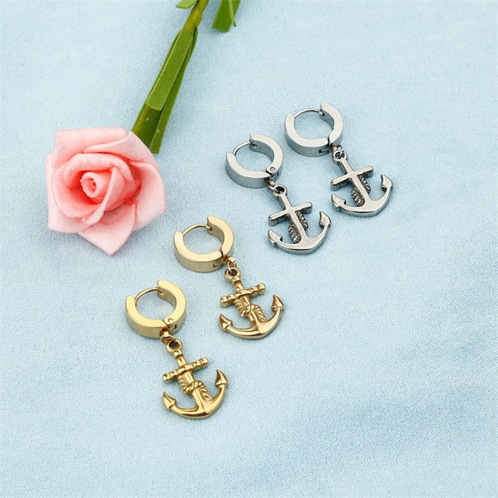 Vintage Anchor Earrings