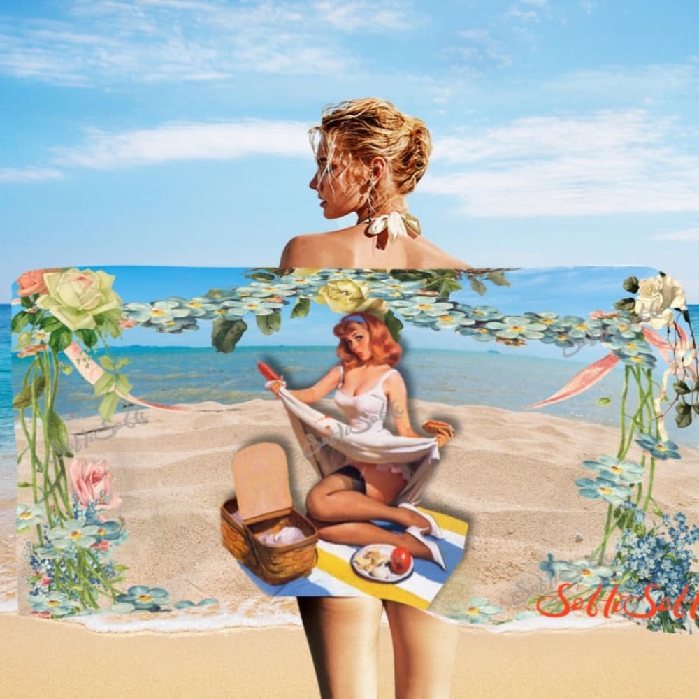 Vintage Beach Towel