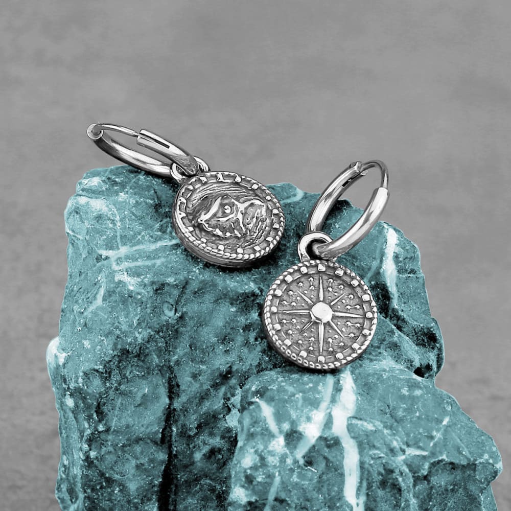 Vintage Compass Earrings