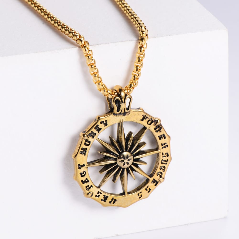 Vintage Compass Necklace