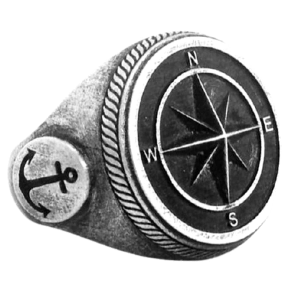vintage-anchor-compass-ring