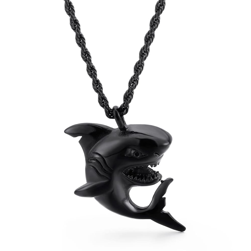 Vintage Punk Shark Necklace