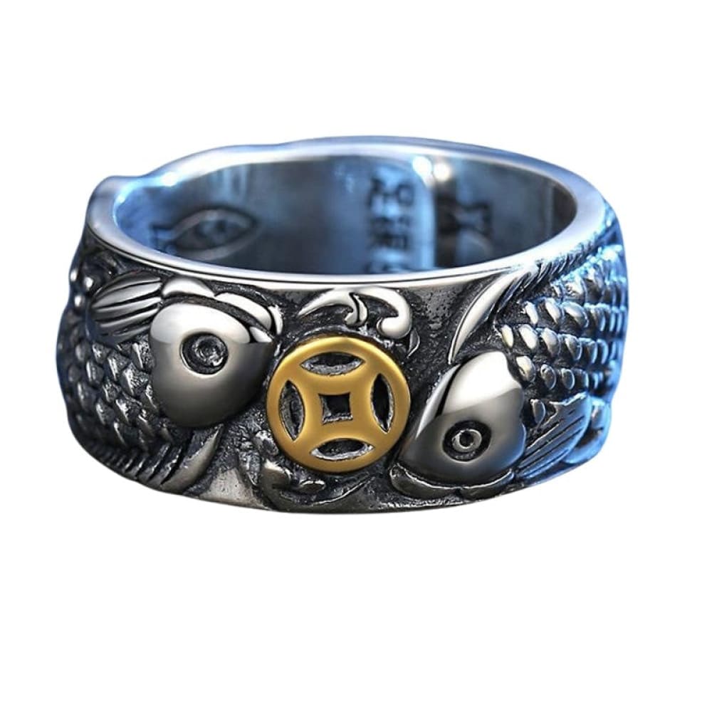 Vintage Silver Fish Ring