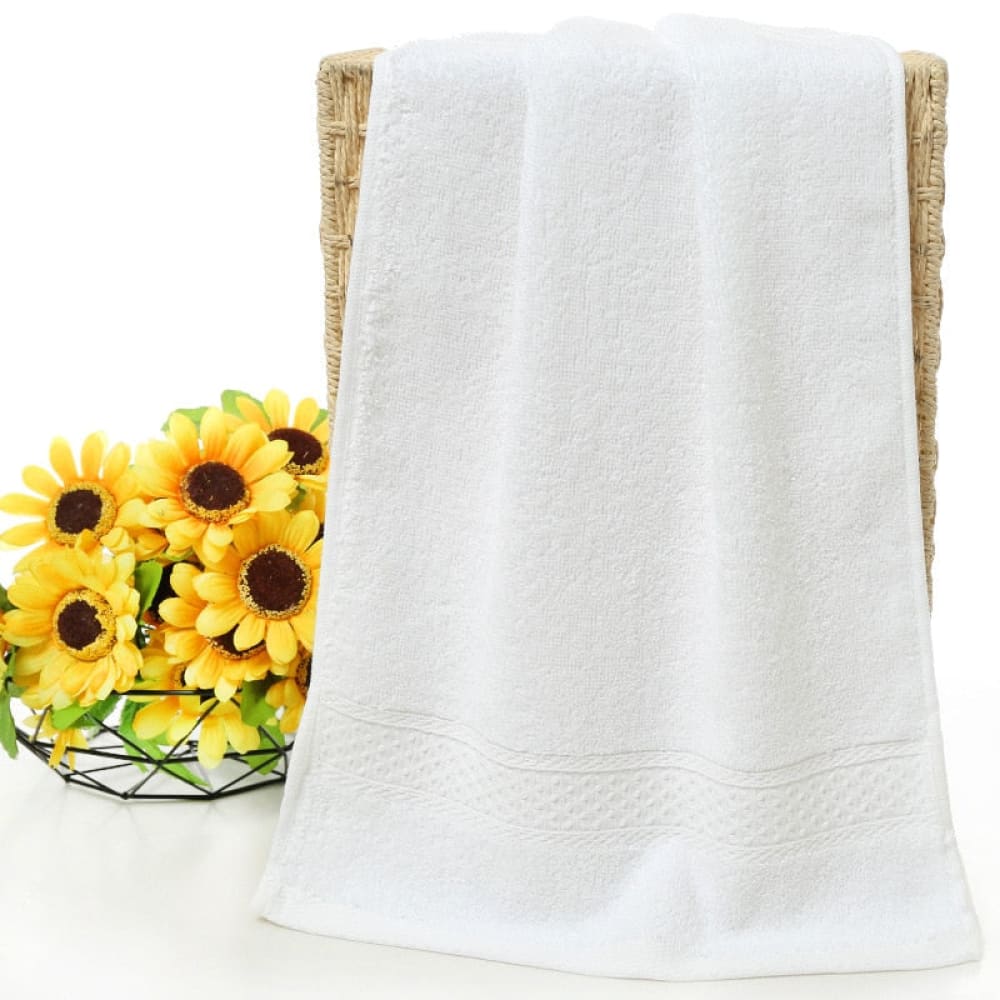 White Beach Towel