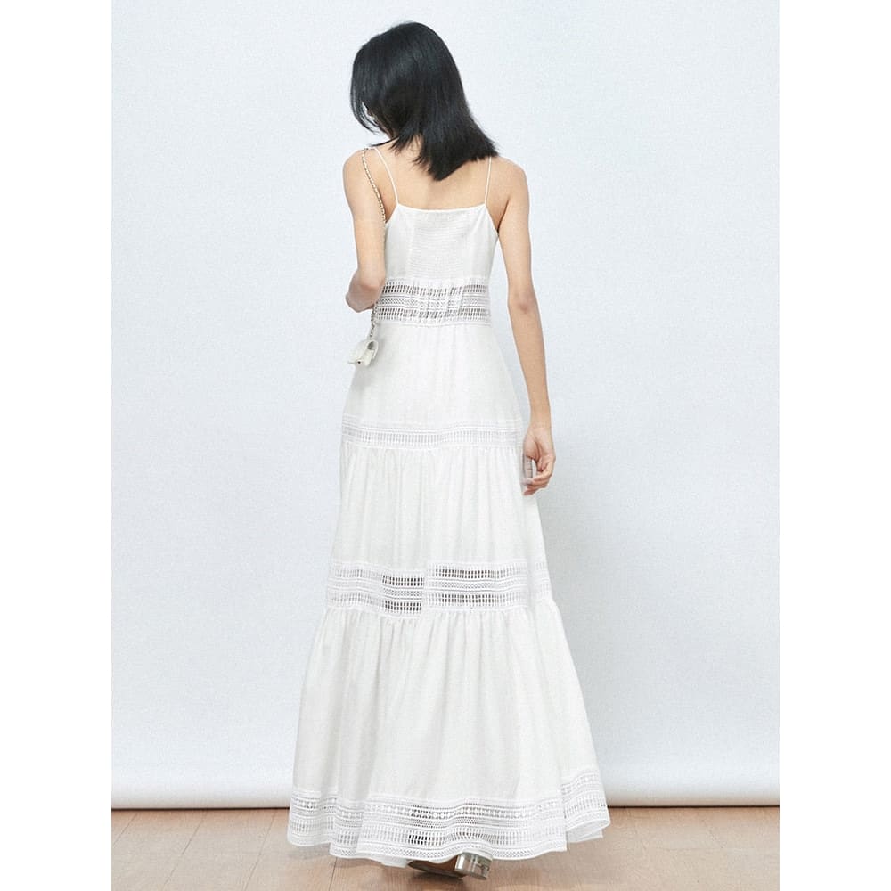 White Lace Beach Dress