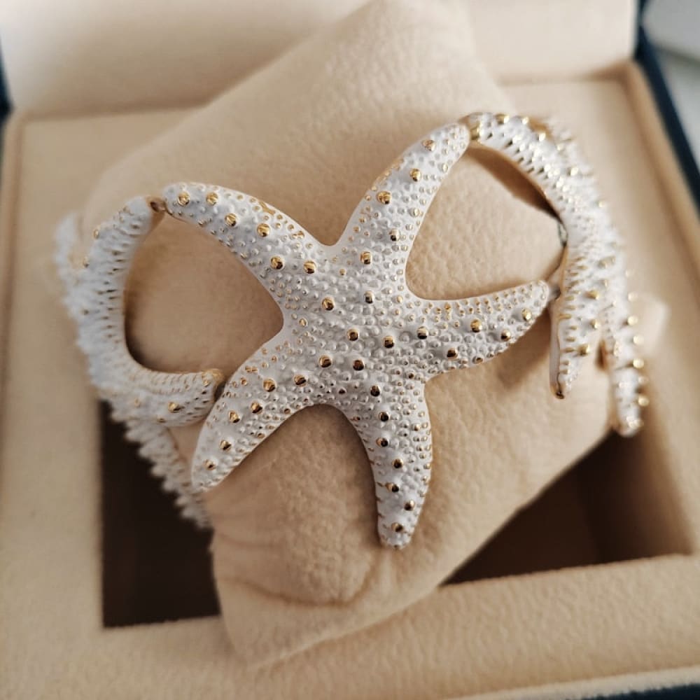 White Starfish ring