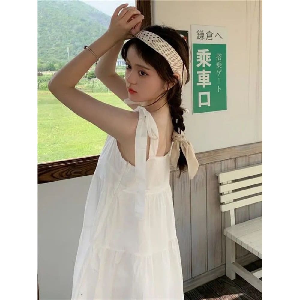 White Summer Beach Dress