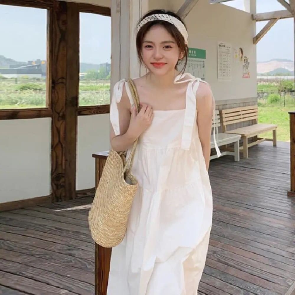 White Summer Beach Dress