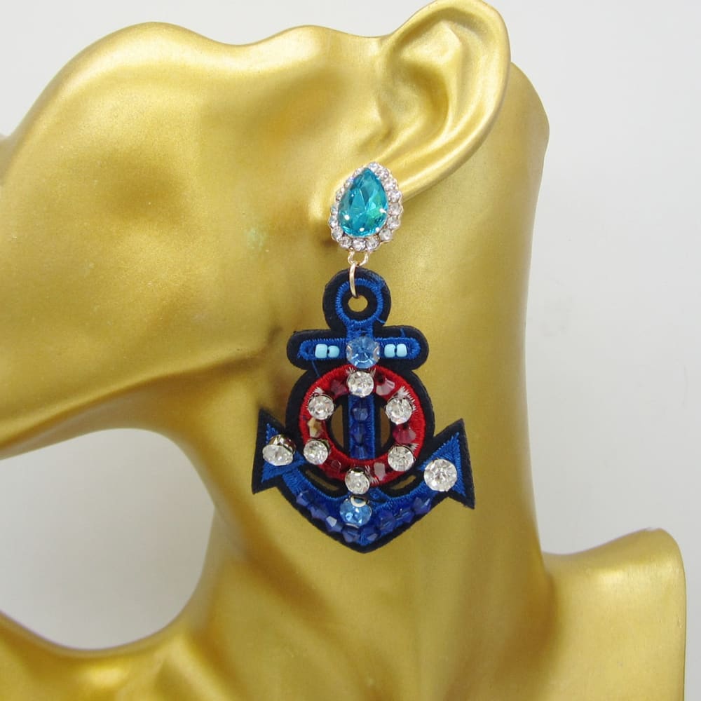 Women Boho Anchor Earrings