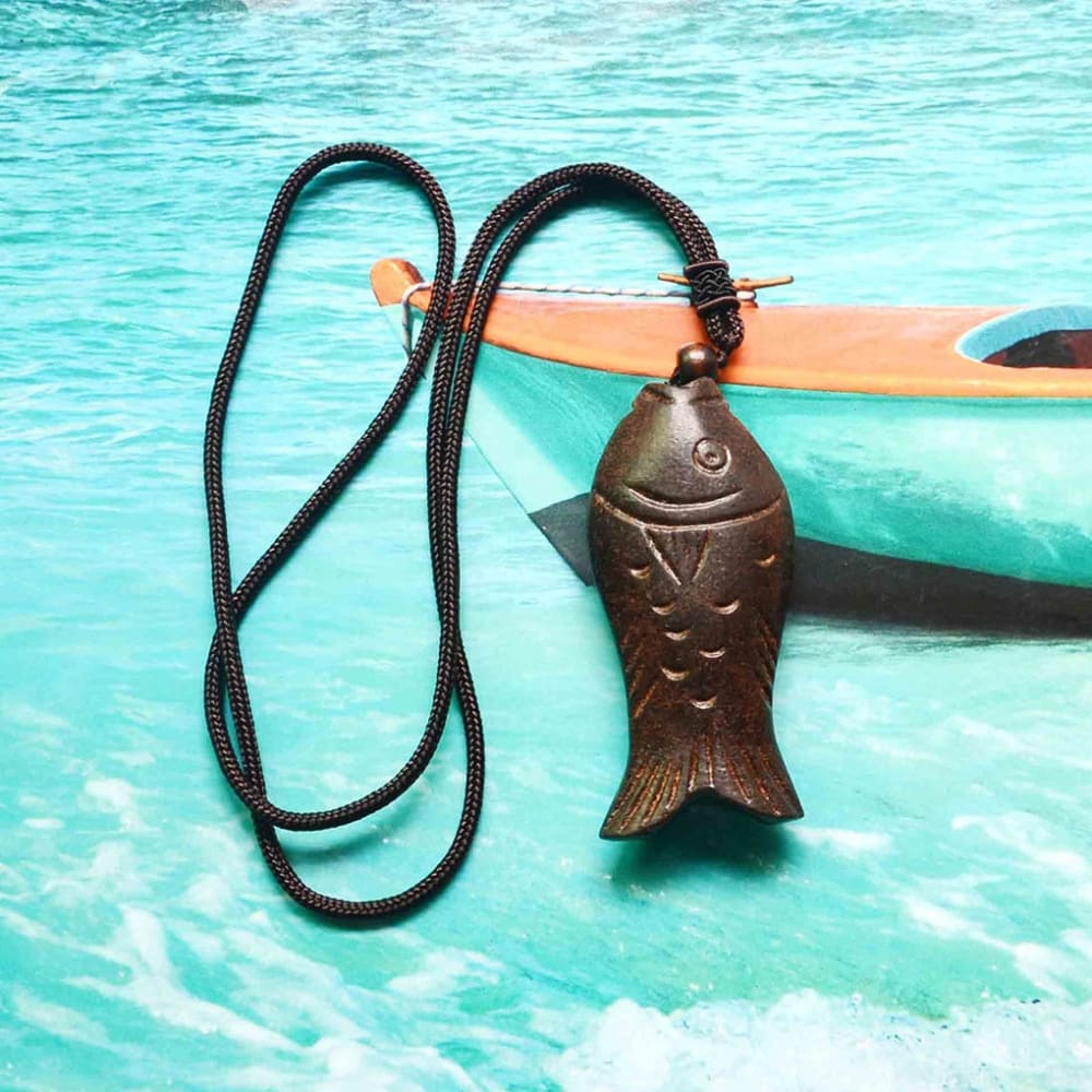 Wooden Fish Necklace
