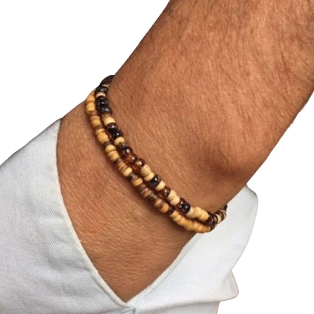 Wooden surfer bracelet