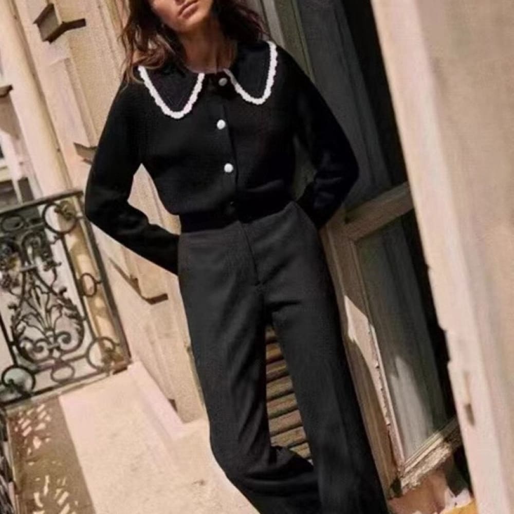 Wool Knit Sailor Jacket