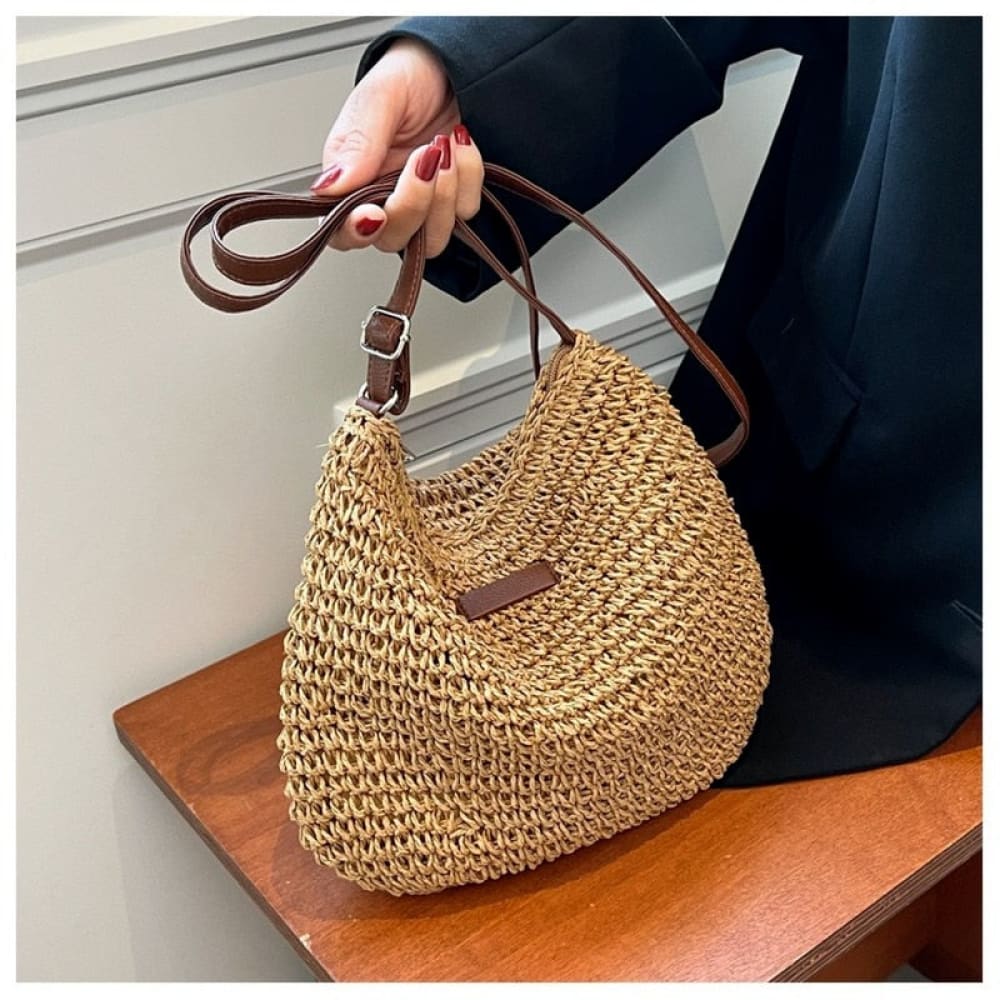 Woven Crossbody Beach Bag