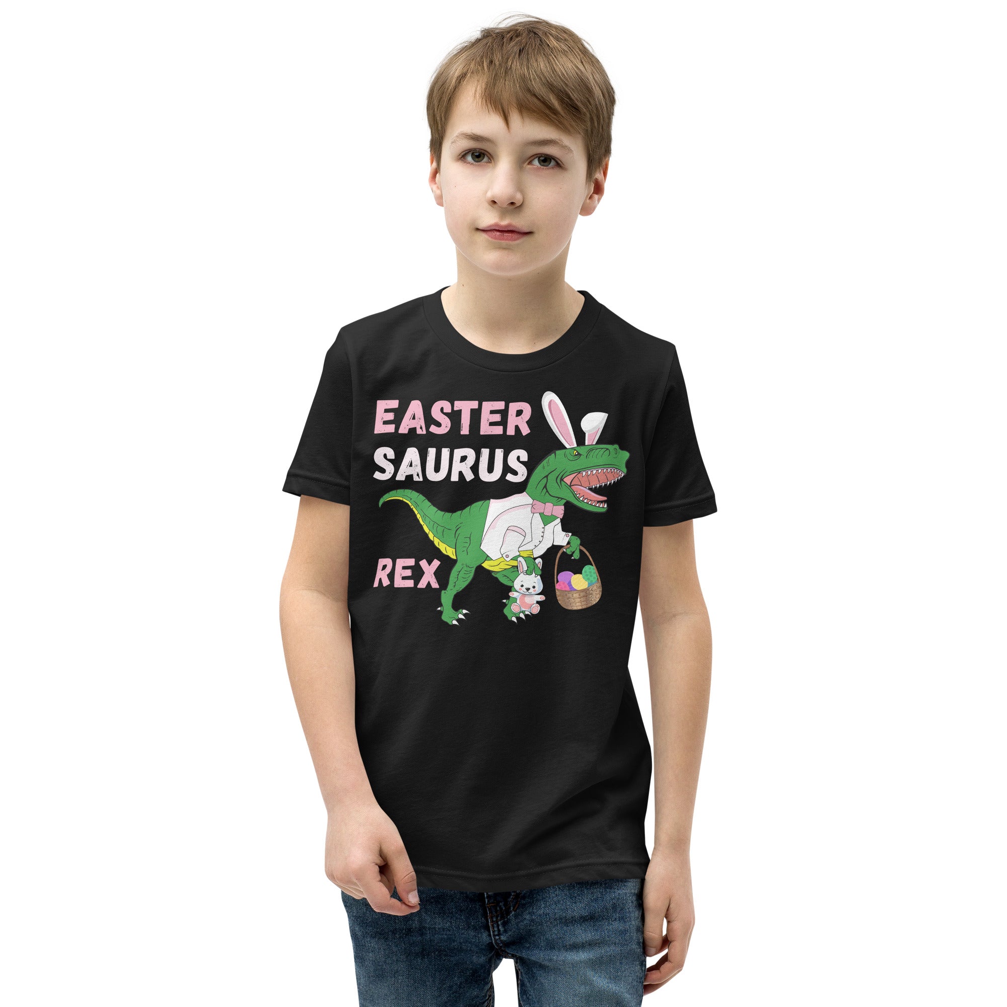 Dinosaurier Junge Ostershirt, Jungen Oster T-Shirt, Ostern Saurus Rex, Lustiges Dinosaurier Geschenk für Jungen, Oster Dino Shirt für Kinder, Süßes Oster T-Shirt