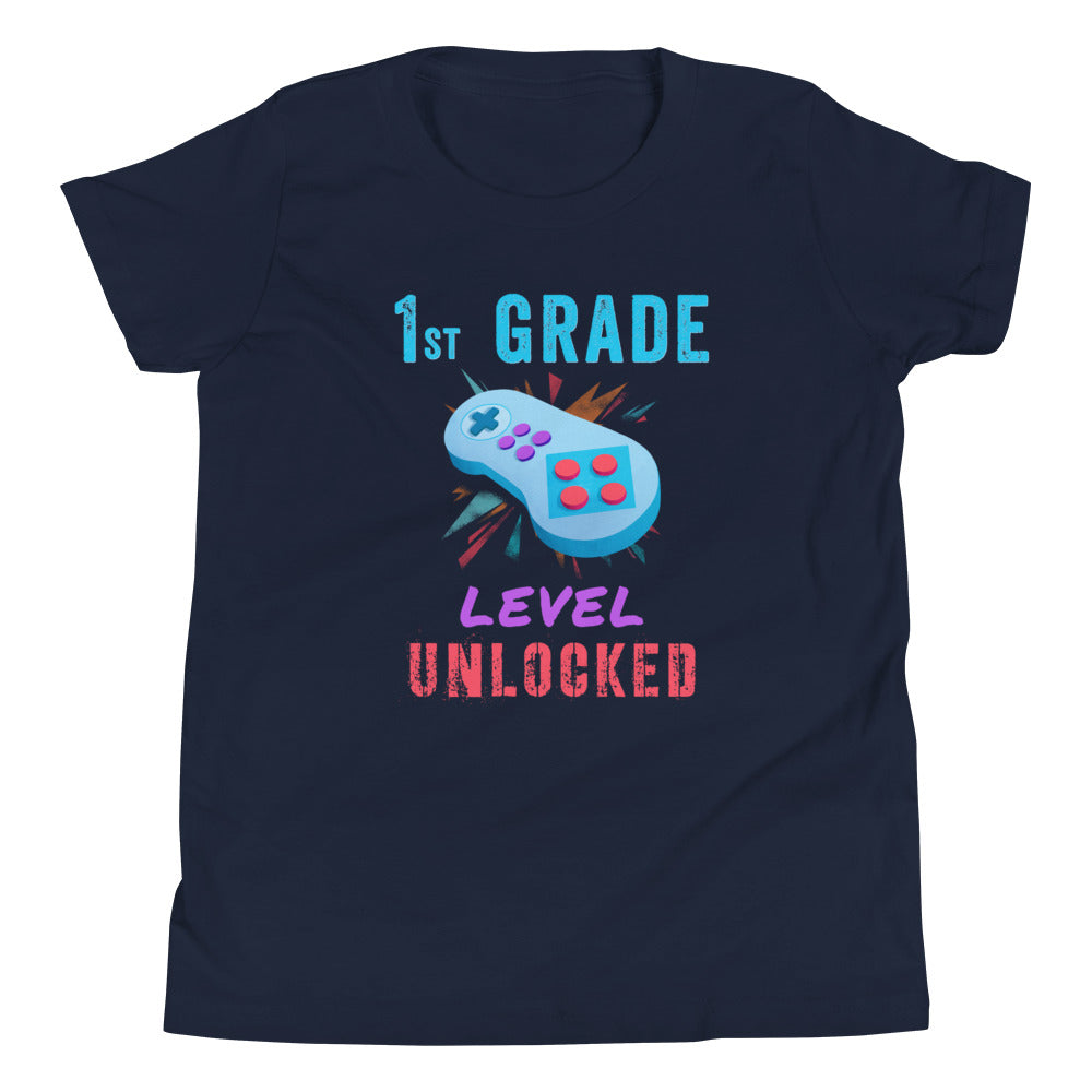 1st First Grade Level Unlocked, First Day First Grade Shirt Boys, First Grade Shirt Boy, Back To School 1st Grade Shirt, Boys 1st Grade - Madeinsea©